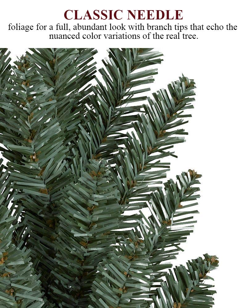Balsam Hill 5.5ft Pre-Lit Classic Blue Spruce Artificial Christmas Tree with Clear Incandescent Lights - Perfect for Holiday Home Decor & Christmas Party Decoration