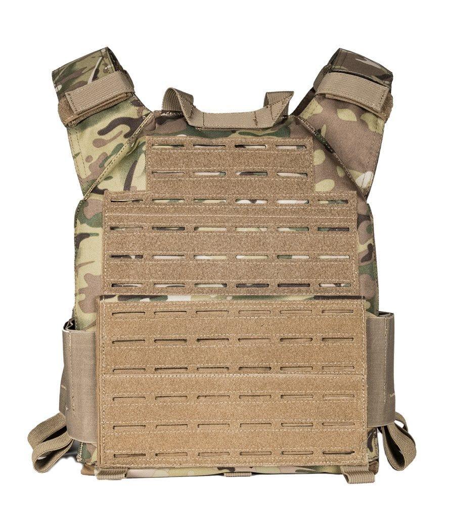 QRF Low Visibility Minimalist Plate Carrier with Armor Plates - Tactical Vest for Military, Law Enforcement & Airsoft - Perfect for Combat Training & Outdoor Adventures