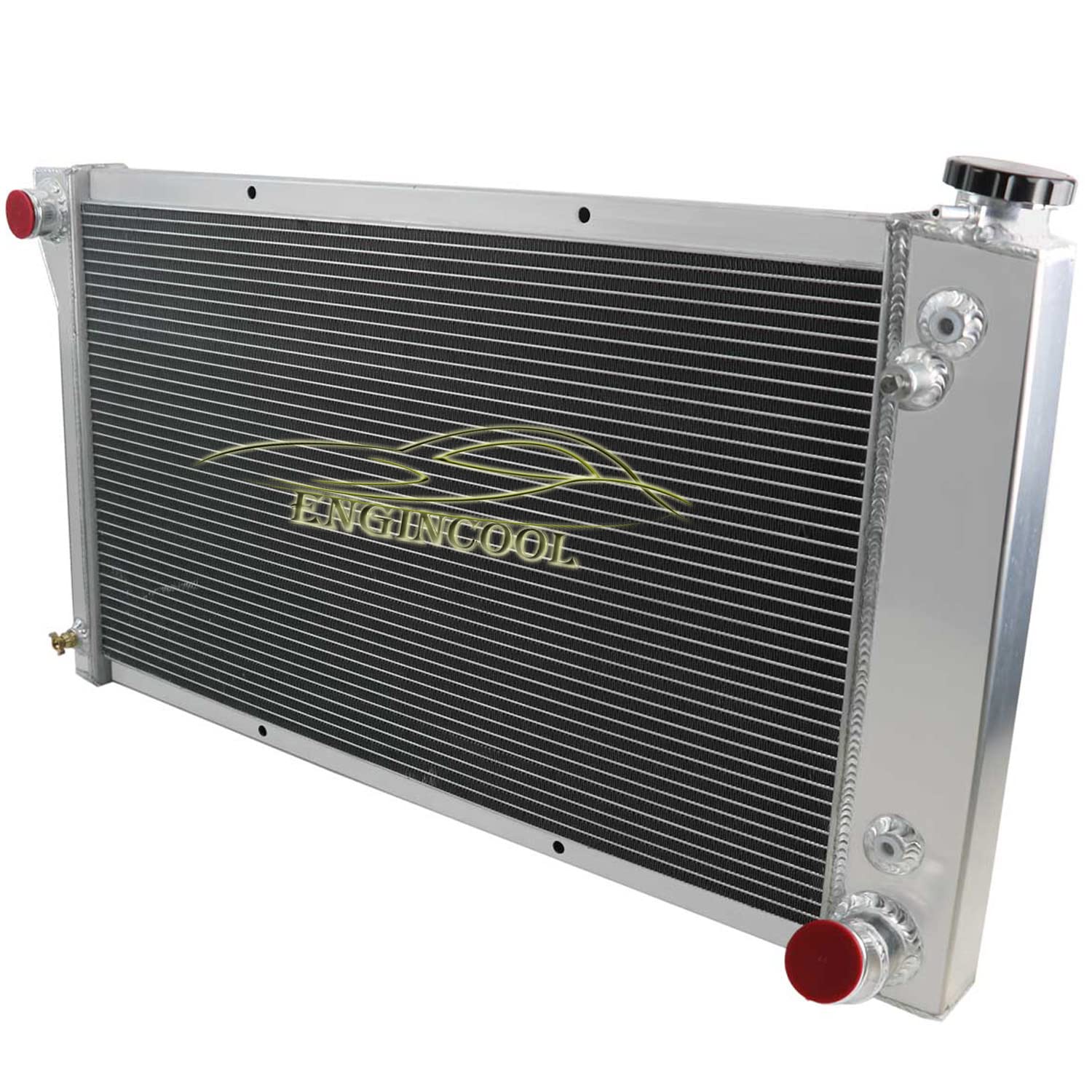 High-Performance 3 Row Full Aluminum Radiator for 1967-1972 Chevy GMC C/K Series C10 C20 C30 K10 K20 K25 Trucks, Blazer, Pickup, Suburban & Van - Perfect for Off-Roading, Towing & Hot Weather Driving