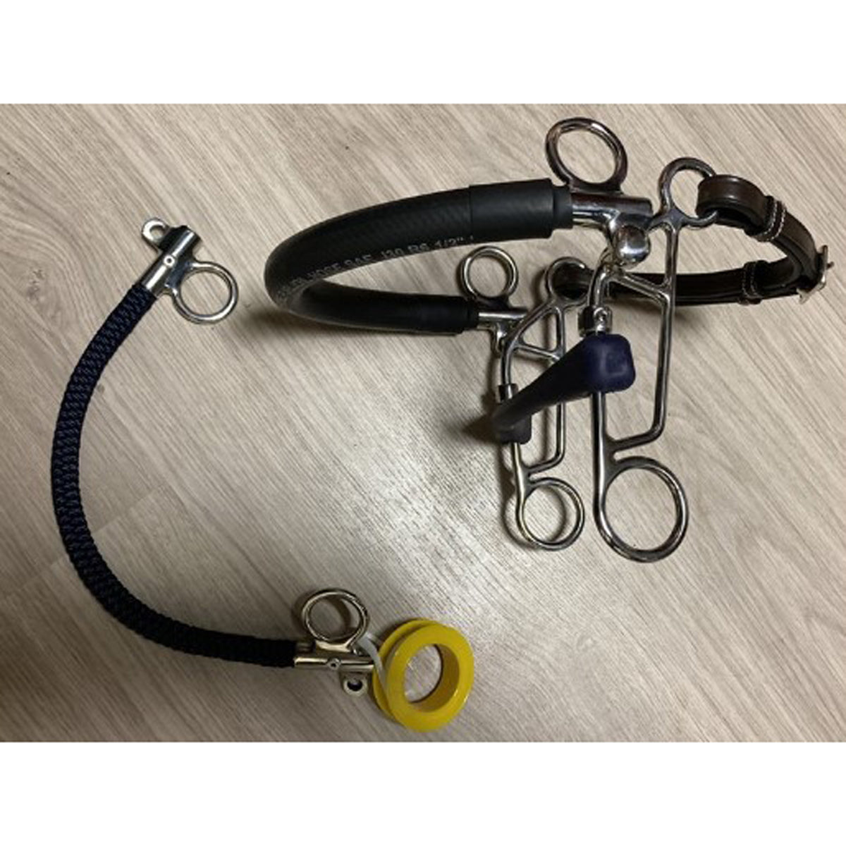 Flexible Rubber Combination Bit for Horses - Durable & Comfortable Horse Bit for Training & Riding - Perfect for Dressage, Jumping & Trail Riding