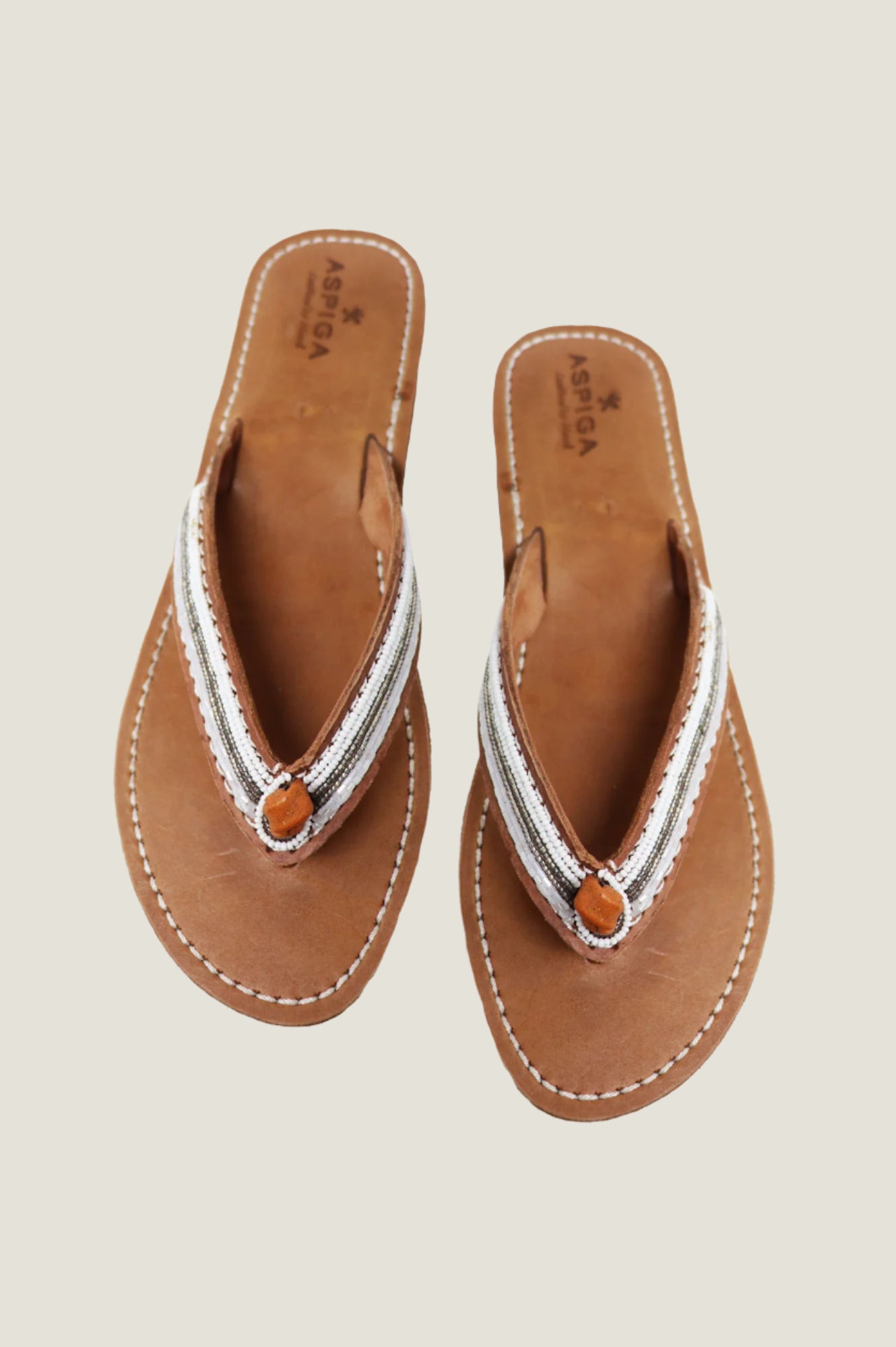 Tanzi Soft Padded Sole Leather Sandals for Women - Comfortable White Summer Sandals | Perfect for Beach, Vacation & Casual Wear