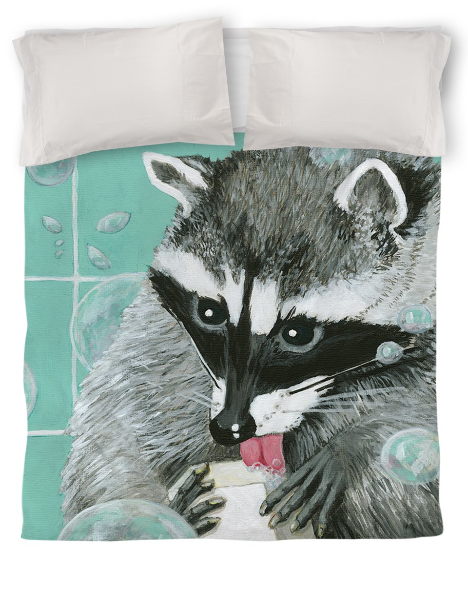 Manual Woodworkers & Weavers Bubbles Adam Duvet Cover Set - Queen/Full Size, 100% Cotton Bedding for Comfortable Sleep | Perfect for Master Bedroom, Guest Room & Dorm Decor