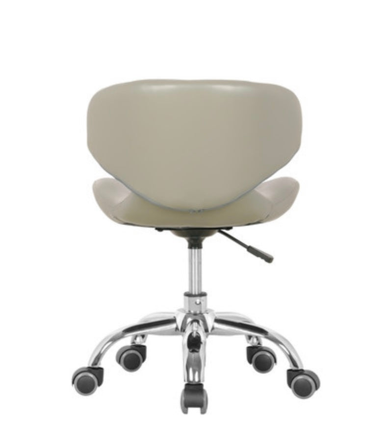 Hugo Technician Stool - Adjustable Rolling Work Stool with Backrest for Mechanics, Labs & Workshops | Ergonomic Shop Stool for Garage, Industrial & Office Use