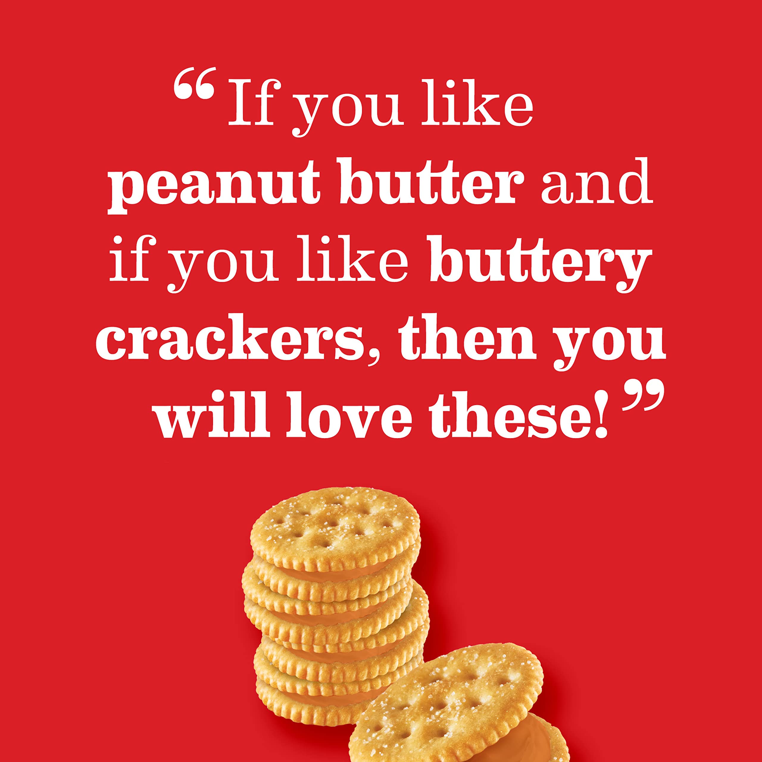 RITZ Peanut Butter Sandwich Crackers - 112 Snack Packs (14 Boxes, 6 Crackers Each) - Perfect for Lunch Boxes, Office Snacks & On-the-Go Treats