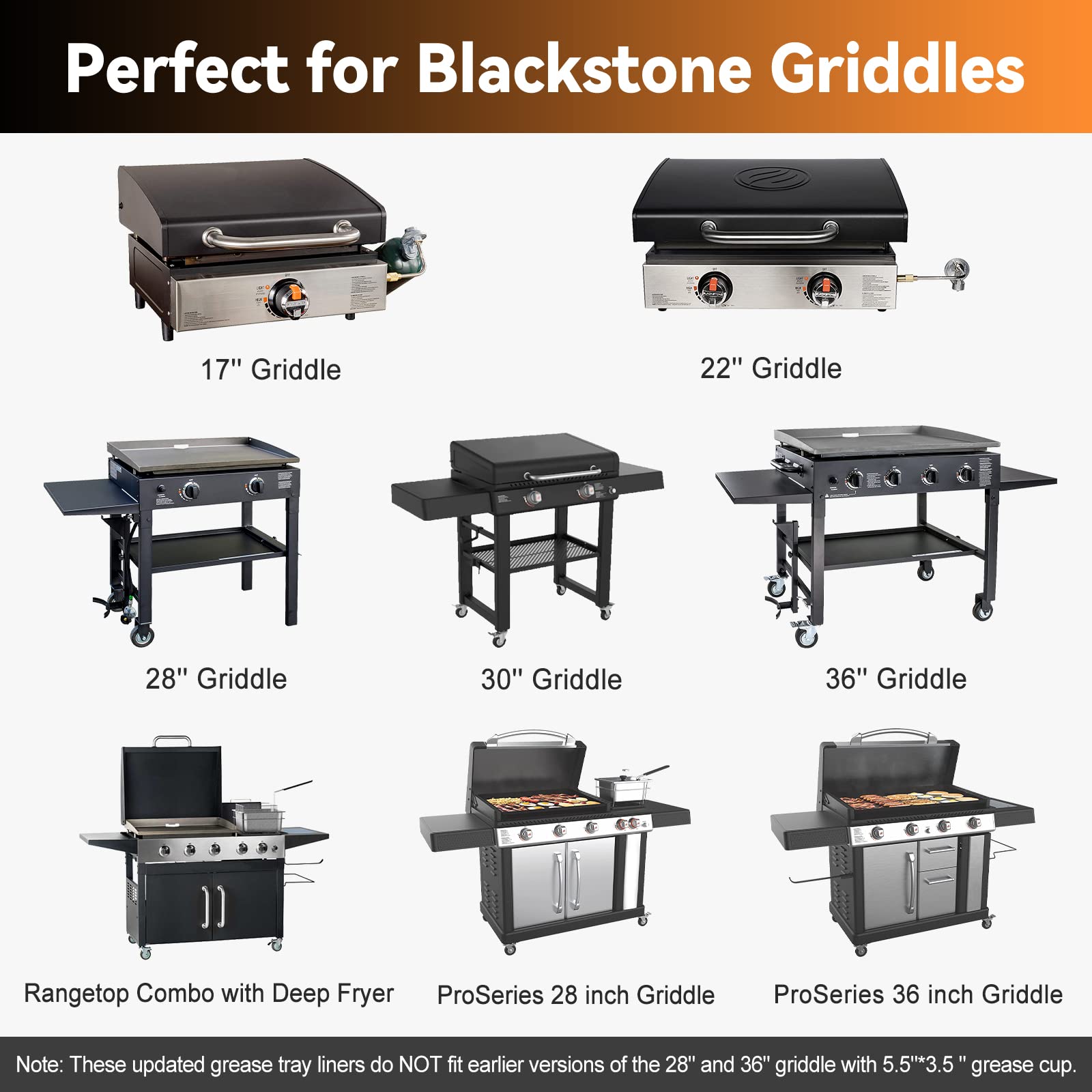 SHINESTAR 35-Pack Disposable Grease Cup Liners for Blackstone Griddles 17, 22, 28, 30, 36 Inch - Aluminum Foil Drip Pans 8 x 3.7 Inch (Model 5017) - Perfect for Outdoor Cooking, Camping, and Backyard BBQs