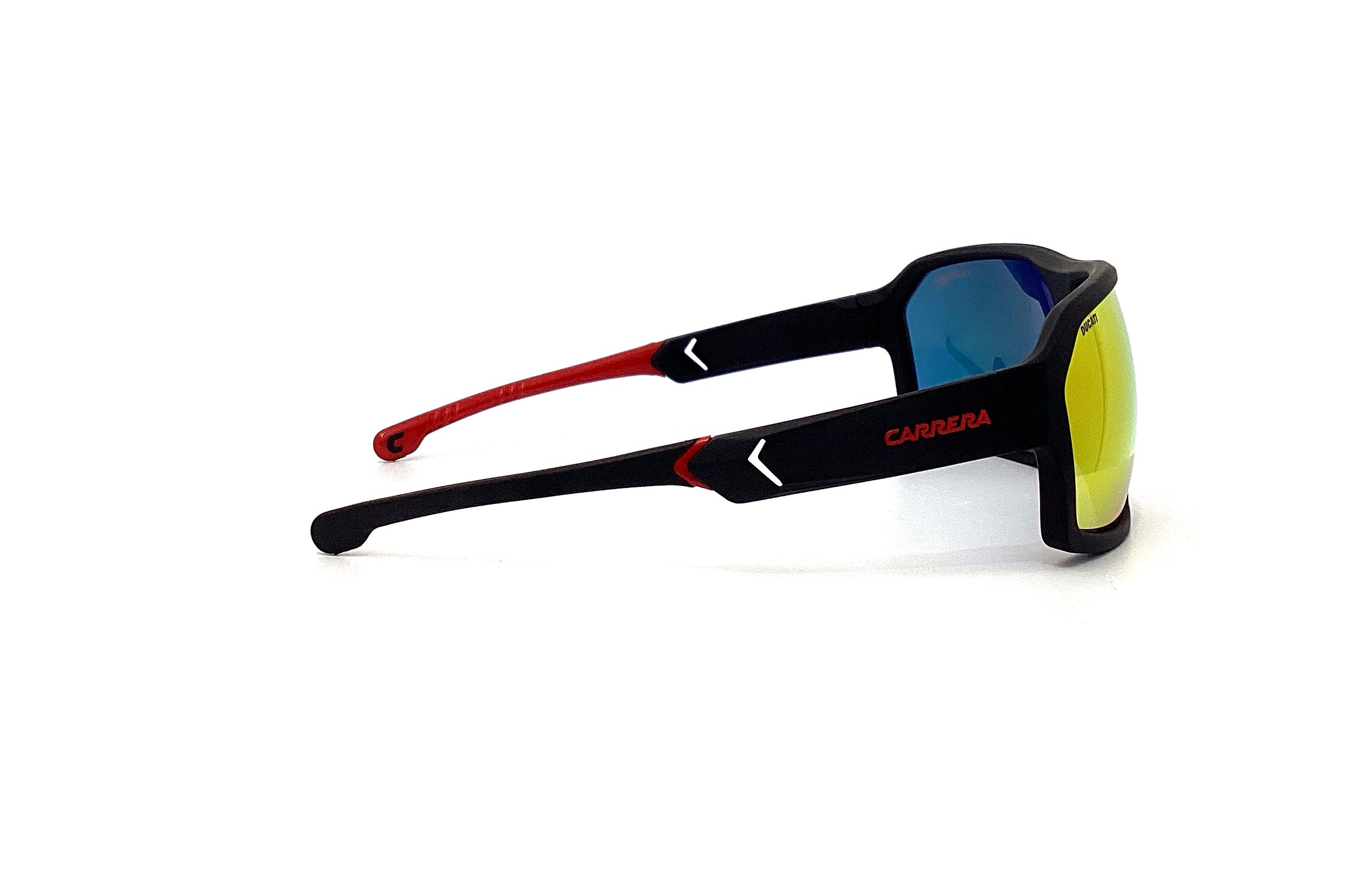 Carrera 020/S Sunglasses - Black & Red Aviator Style for Men & Women - Perfect for Driving, Outdoor Sports & Fashion Accessories