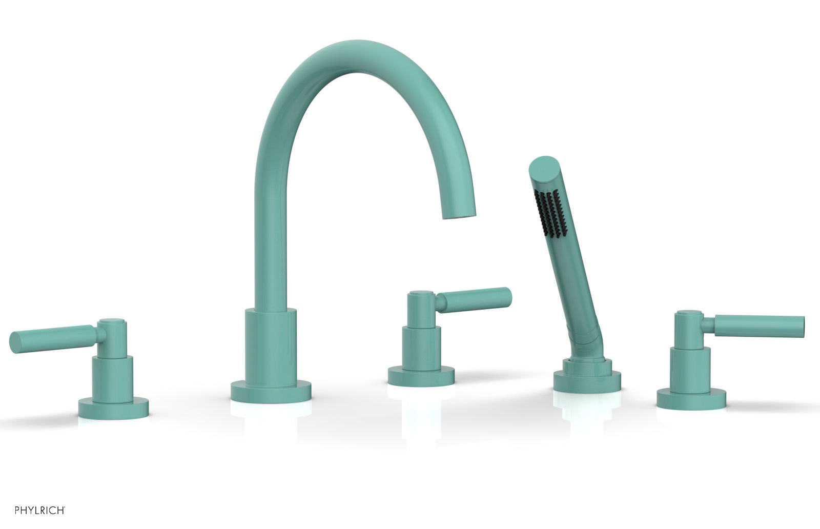 Premium Deck Tub Set with Hand Shower & Lever Handles D2130C1 - Perfect for Outdoor Showers, Poolside Bathing, and Garden Relaxation