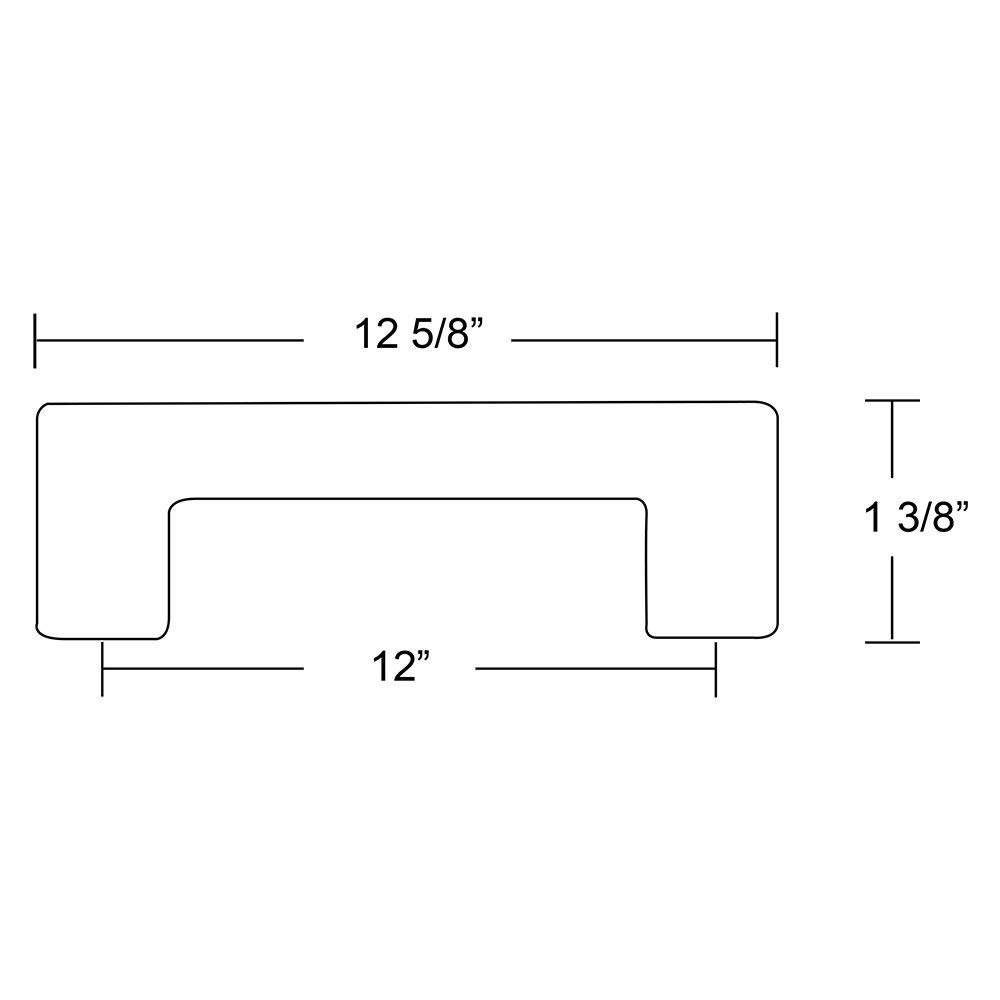 Emtek 86440US14 Trail Appliance Pull - 12