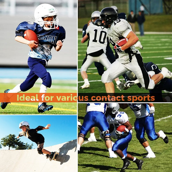 CF007 Football Girdle with Built-in Padded Leggings & Knee Pads - Protective Compression Base Layer for Football, Rugby & Contact Sports Training