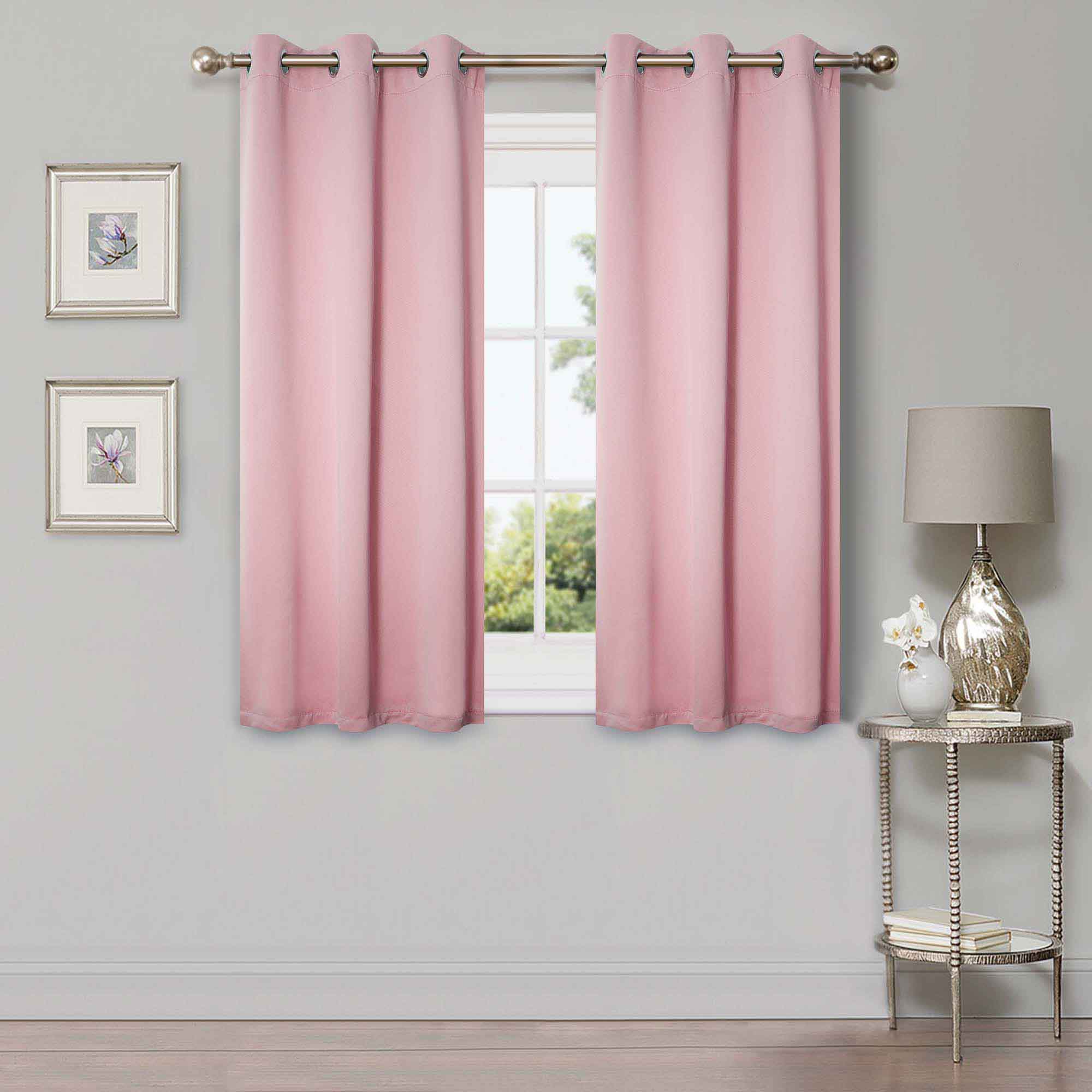 Blackout Curtains for Bedroom - Solid Classic Modern Grommet Curtain Set for Living Room, Nursery & Home Theater - Light Blocking Thermal Insulated Window Drapes