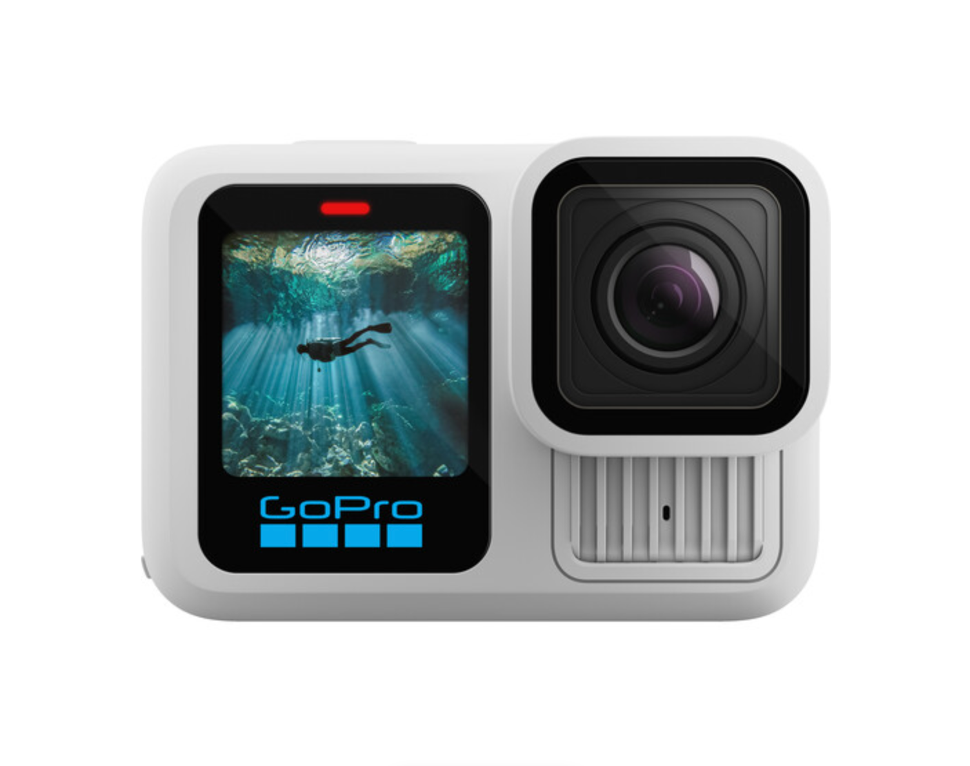 GoPro HERO13 Black Action Camera - 4K Ultra HD, Waterproof, HyperSmooth 5.0 Stabilization (Polar White Edition) - Perfect for Vlogging, Travel Adventures & Extreme Sports