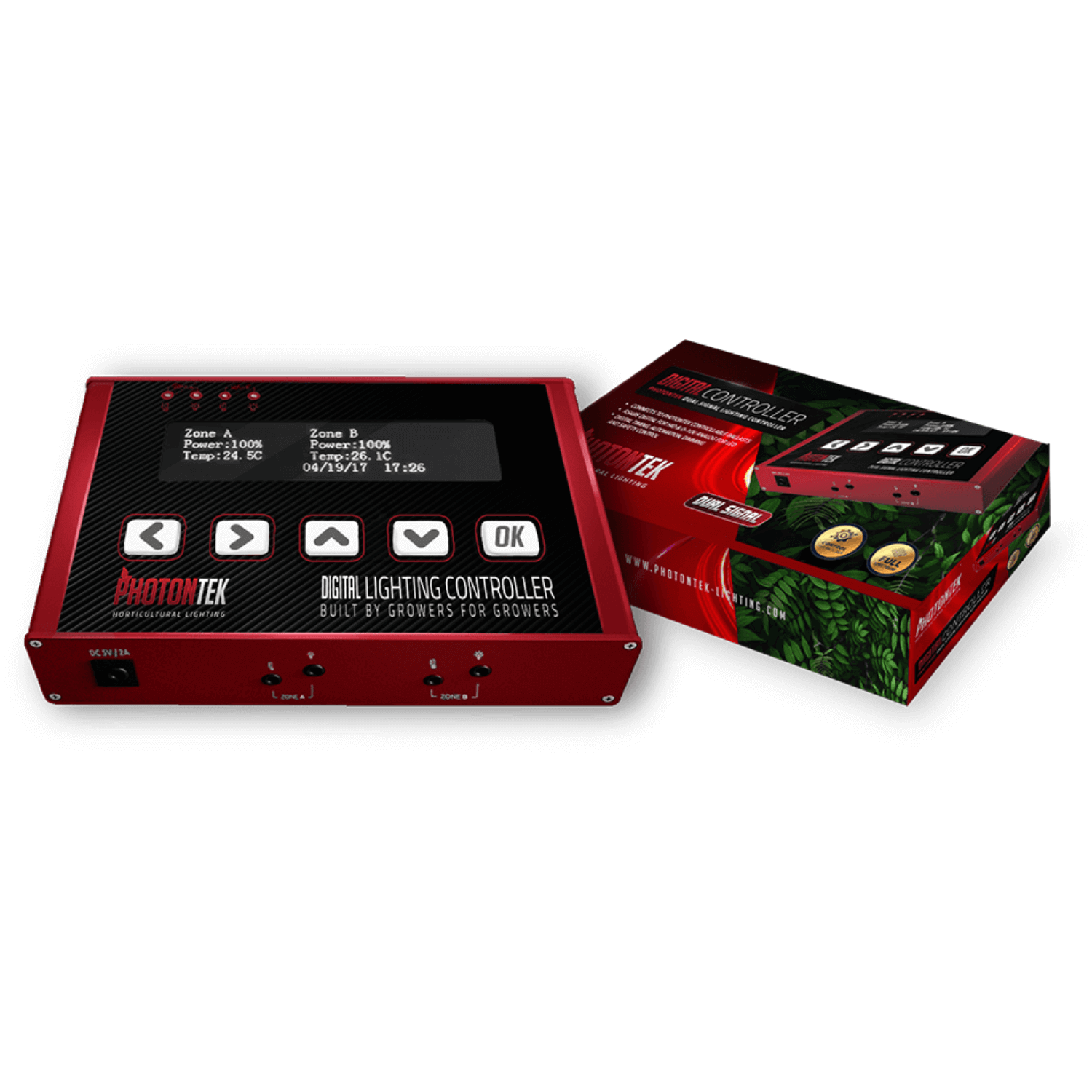 PhotonTek SQ300W Full Spectrum LED Grow Light for Indoor Plants - Hydroponics, Greenhouse, and Home Gardening