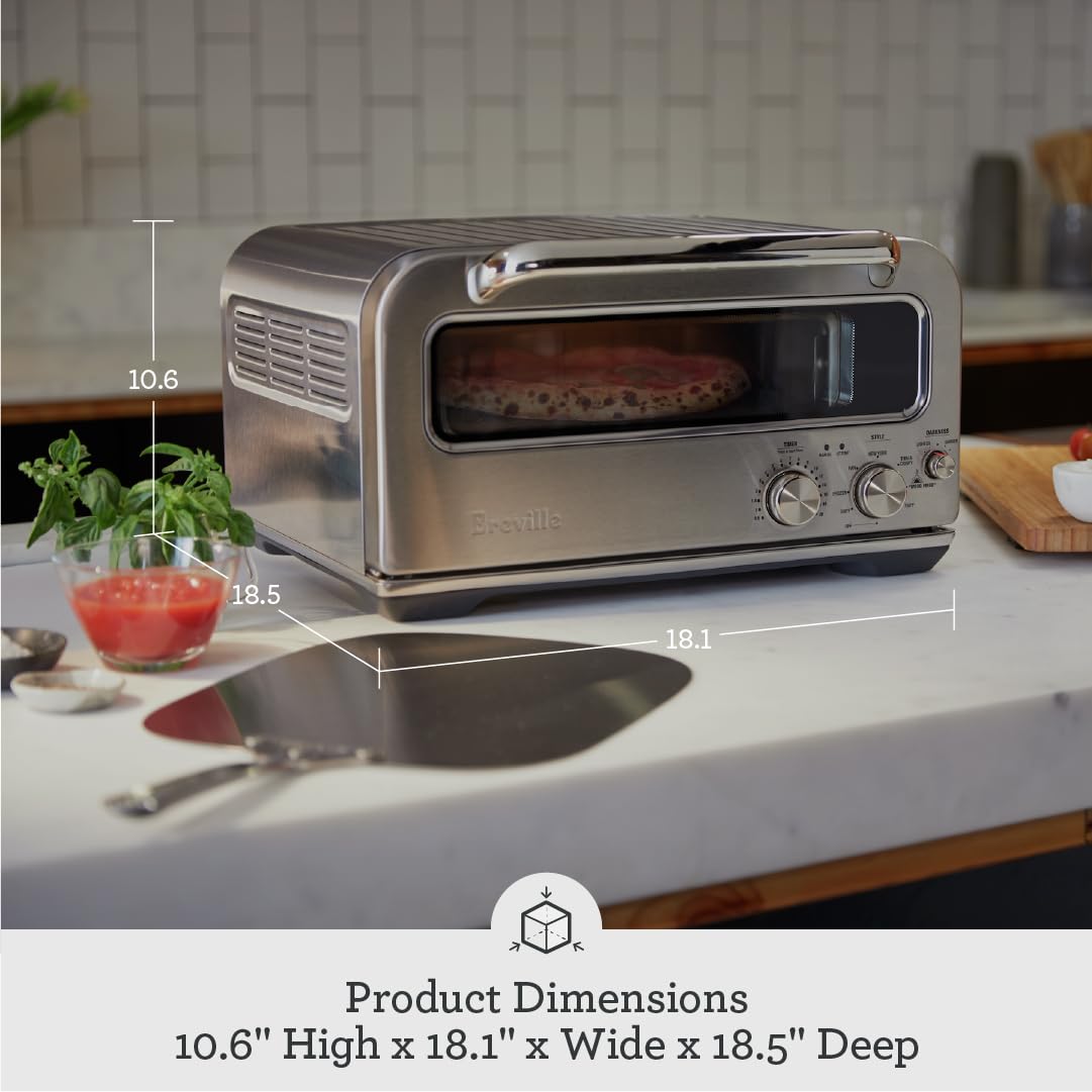 Breville Smart Oven Pizzaiolo BPZ820BSS - Stainless Steel Countertop Pizza Oven for Home, Restaurant & Outdoor Use