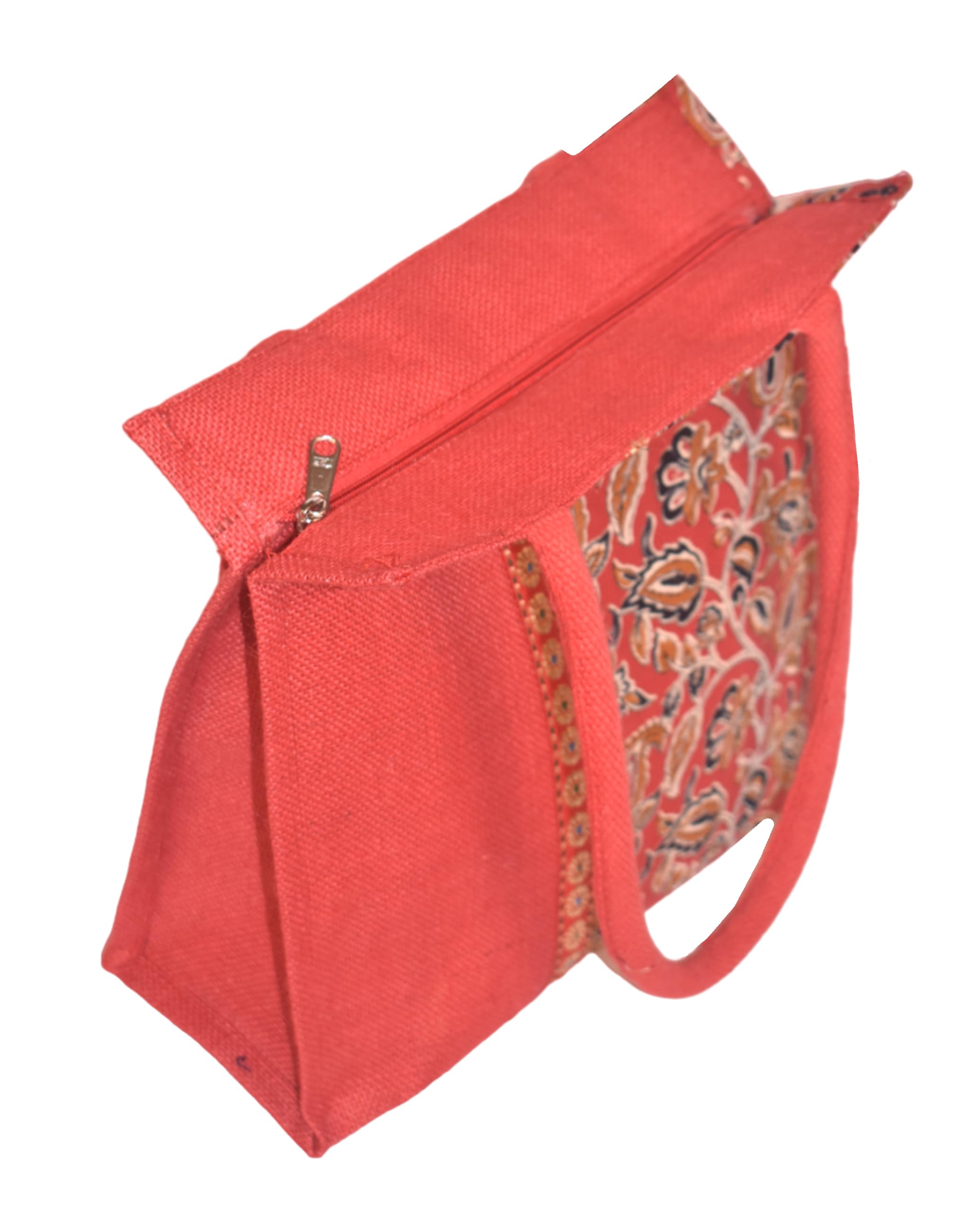 Eco-Friendly Handcrafted Jute Tote Bag with Zipper - Durable Women's Handbag & Gift | Perfect for Shopping, Beach, Work & Daily Use