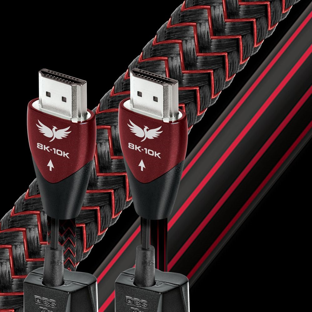 AudioQuest Firebird 48 HDMI Cable with DBS Technology - High-Speed 4K 8K HDR Video & Audio Transmission for Home Theater & Gaming Setup