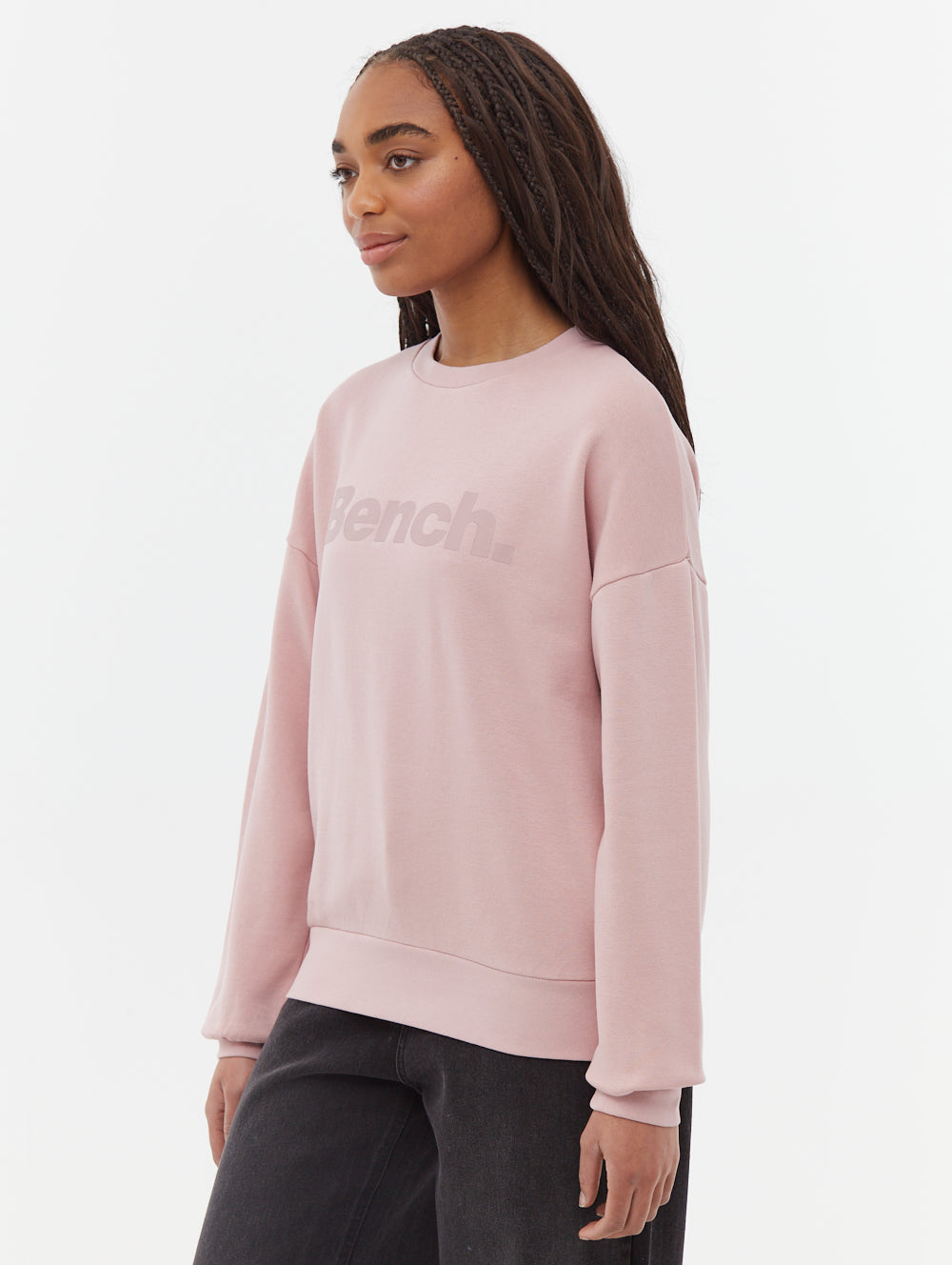 Rilo Tonal Logo Crew Neck Sweatshirt for Men & Women | Soft Cotton Blend Pullover | Casual Streetwear & Loungewear | Perfect for Everyday Wear, Gym & Outings