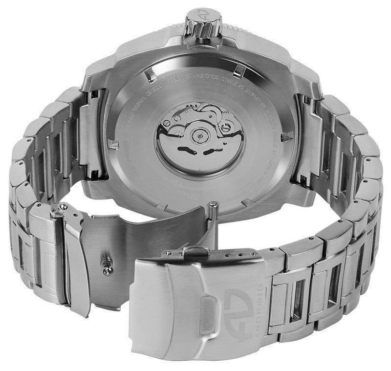 ANDROID Parma 52 Automatic Day/Date Men's Watch AD773BGR - Luxury Stainless Steel Dress Watch for Business, Formal & Everyday Wear