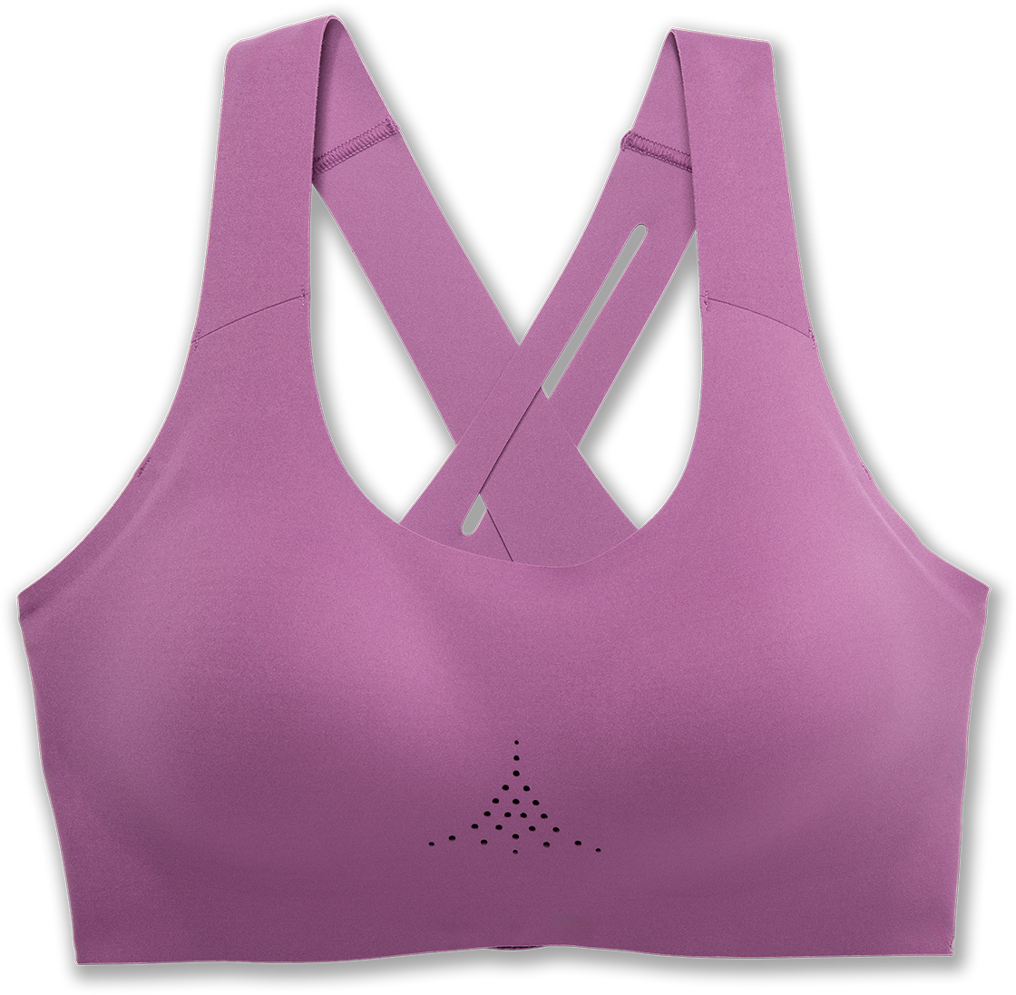 Women's Dare Crossback Run Bra 2.0 - High Impact Sports Bra for Running & Workouts - Breathable & Supportive Activewear (Washed Plum) - Perfect for Gym, Yoga & High-Intensity Training