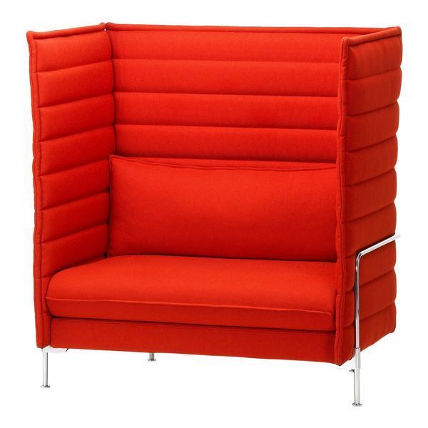 Alcove Highback Love Seat Sofa - Modern Upholstered Two-Seater for Small Spaces | Perfect for Apartments, Living Rooms & Cozy Corners