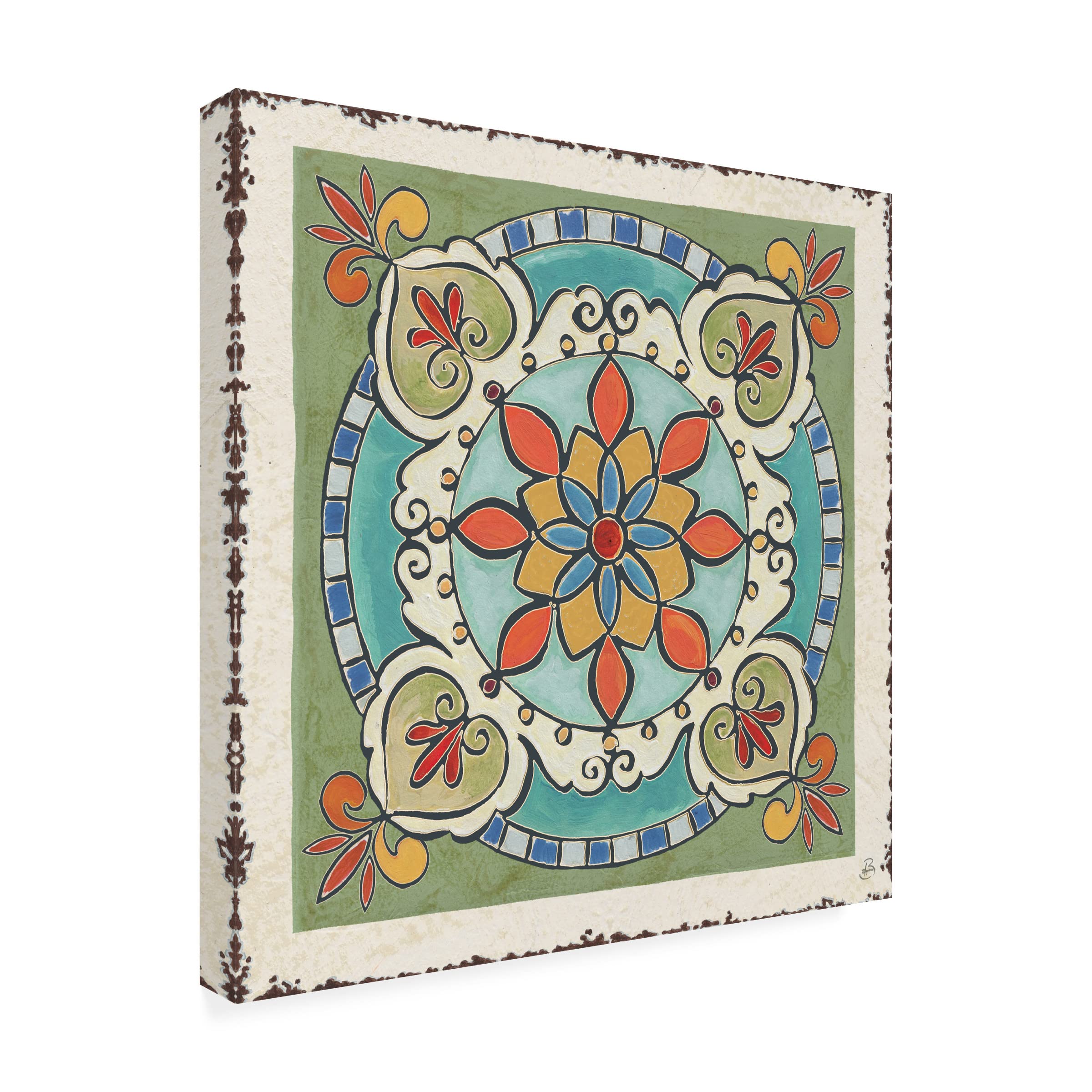 Trademark Fine Art 'Summer Garden II Silver' Canvas Wall Art by Kathrine Lovell - Floral Home Decor for Living Room, Bedroom & Office