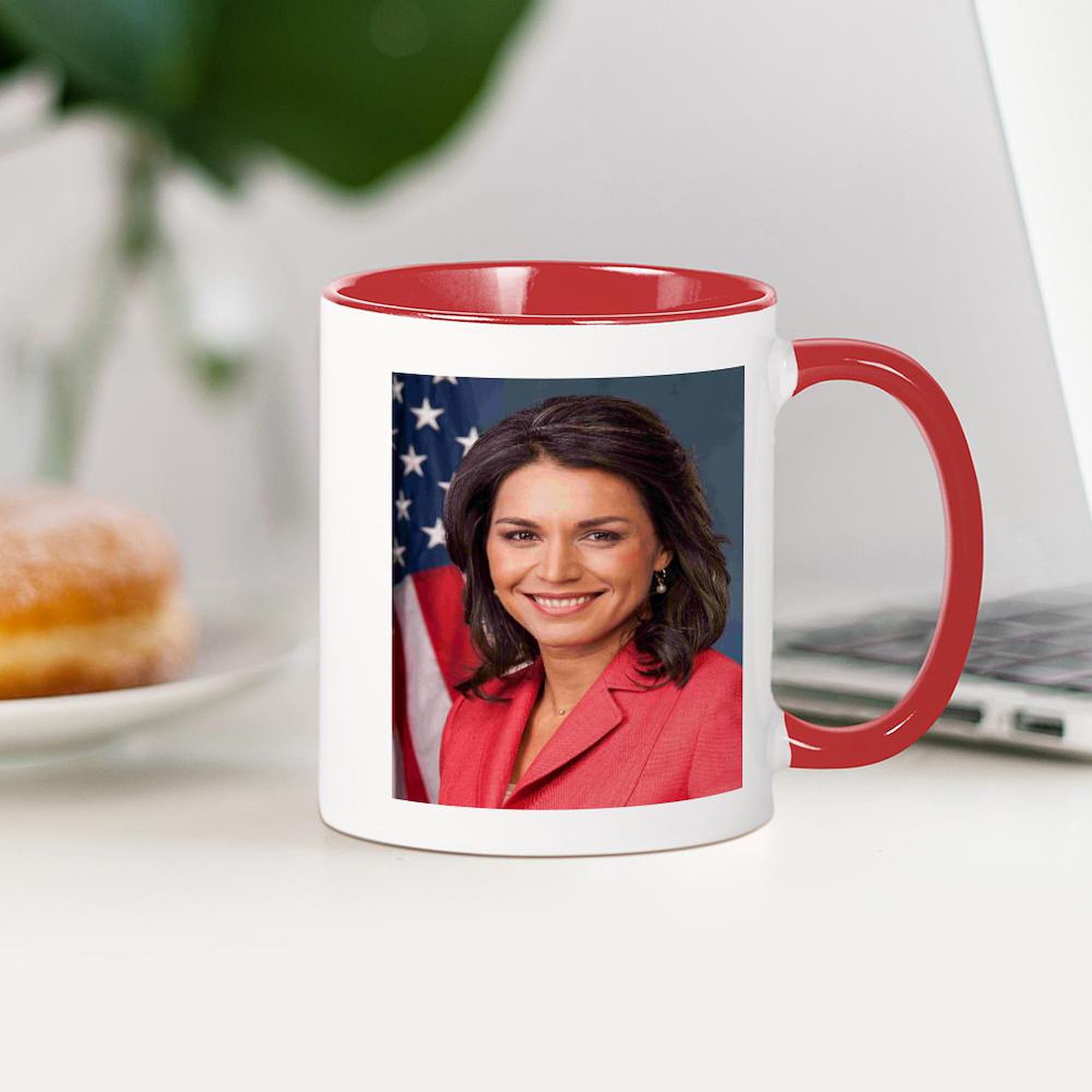 Tulsi Gabbard 11 oz (325 ml) Ceramic Coffee Mug - Perfect for Tea, Hot Chocolate & Office Use - Durable White Drinkware with Handle - Great Gift for Political Supporters & Tea Lovers