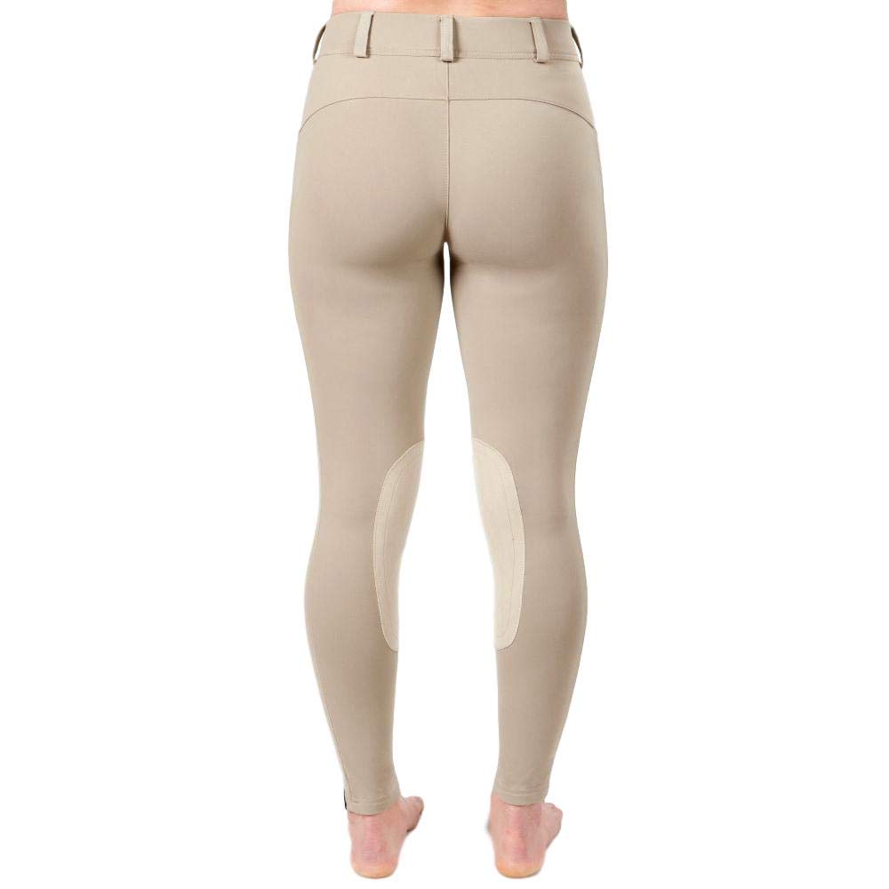 Irideon Women's Classic Tan Bending Line Tights - Small Size | Comfortable & Stretchy Leggings for Yoga, Workout & Everyday Wear