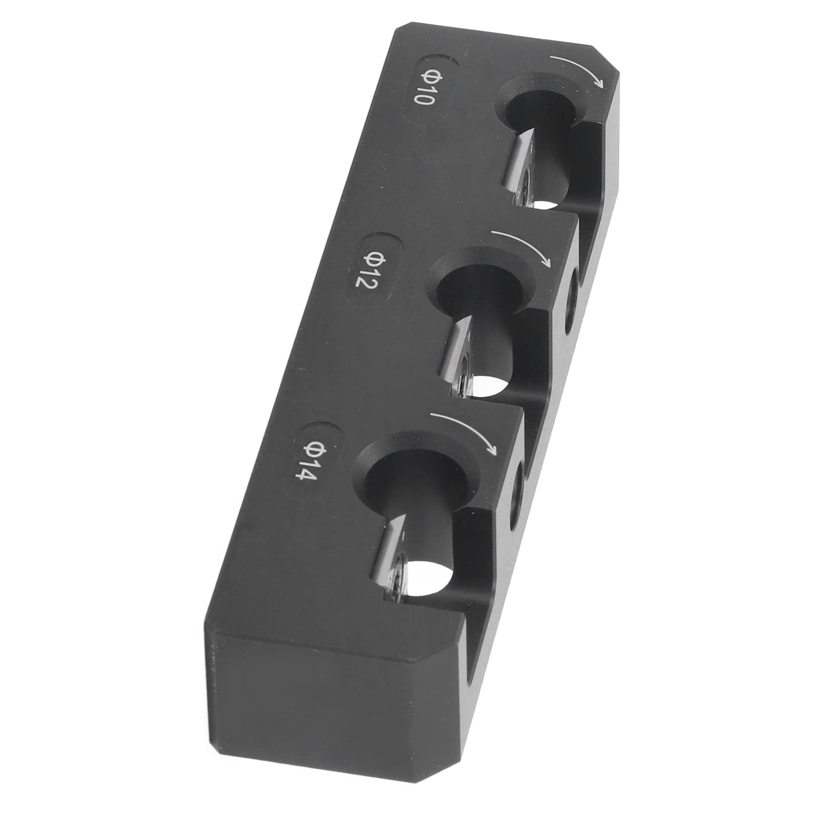 Oumefar Carbide Inserts Dowel Maker - 3 Hole Metric Dowel Plate for Wooden Dowel Rods & Sticks - Electric Drill Milling Jig & Woodworking Tool - Perfect for Furniture Making, DIY Projects & Wood Joinery