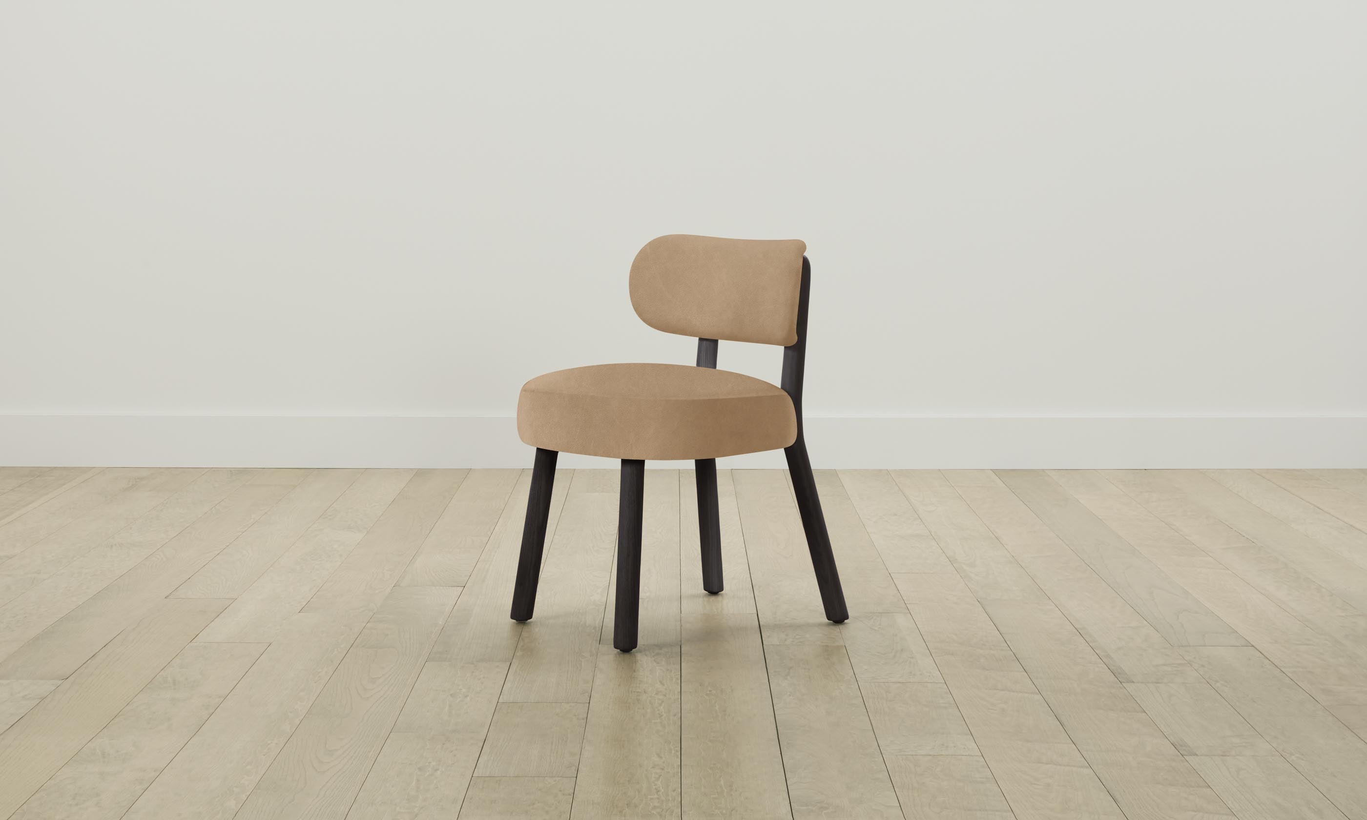 The Jane Dining Chair - Premium Tuscan Leather in Camel Color - Perfect for Modern Dining Rooms & Kitchen Tables