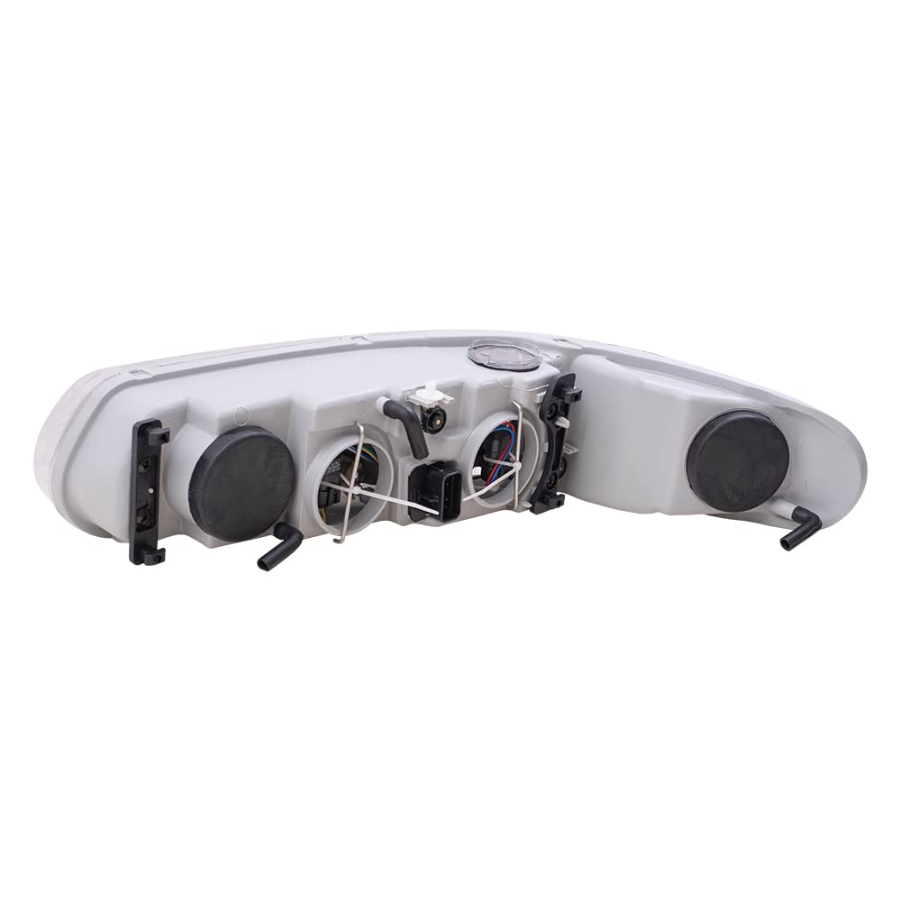Brock Replacement Headlight Assembly Set - Driver & Passenger Side Compatible with 1997-2005 Buick Century (Part Numbers 19244639, 19244638) - Perfect for Night Driving & Vehicle Restoration Projects