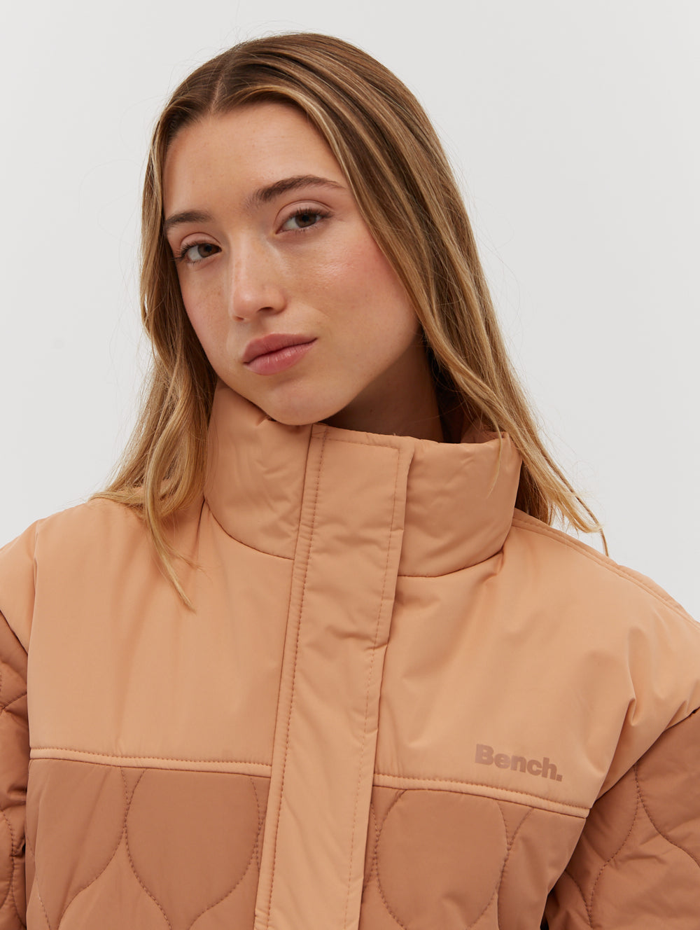 Jorgia Quilted Jacket for Women - Lightweight Puffer Coat with Stand Collar, Winter Warm Outerwear for Casual & Outdoor Activities