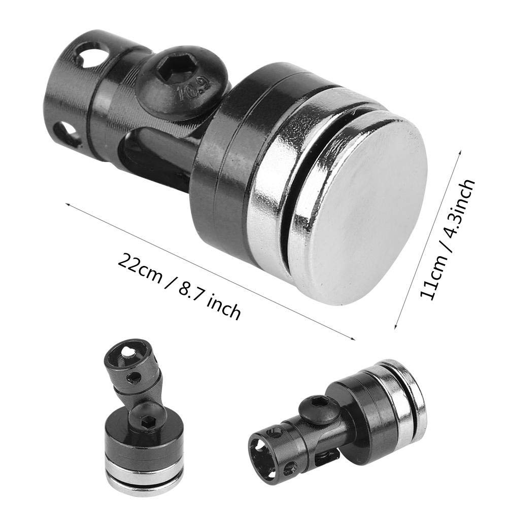 4Pcs Black RC Magnetic Body Post Mount for SCX10 4WD 1:10 Scale Model Cars - Stealth Design, Durable Vehicle Accessories - Perfect for Off-Road Crawling & RC Car Customization