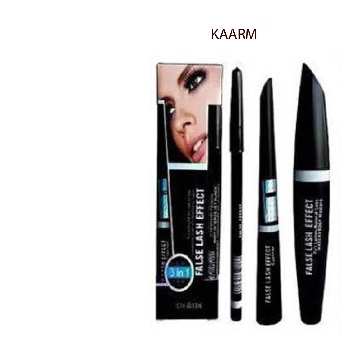KAARM 18-Color Rose Gold Eyeshadow Palette with Hello Kitty Makeup Brush Set, Mascara Combo, Black Kajal & False Eyelashes - Perfect for Party, Wedding & Everyday Glam Makeup Looks