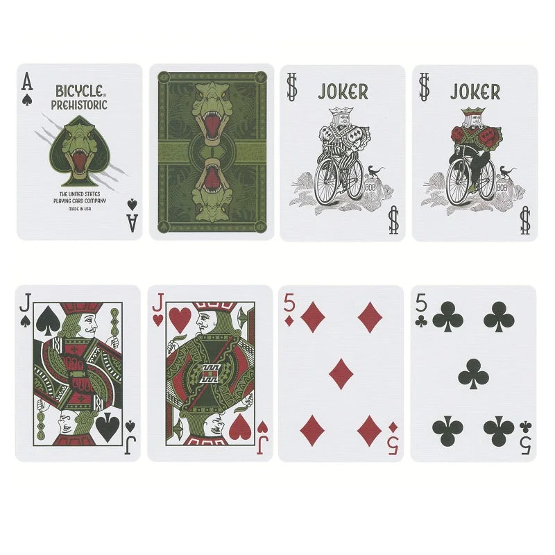 Prehistoric Dinosaur Themed Playing Cards - 52 Deck for Poker, Blackjack & Family Game Night - Unique Gift for Card Game Lovers & Collectors