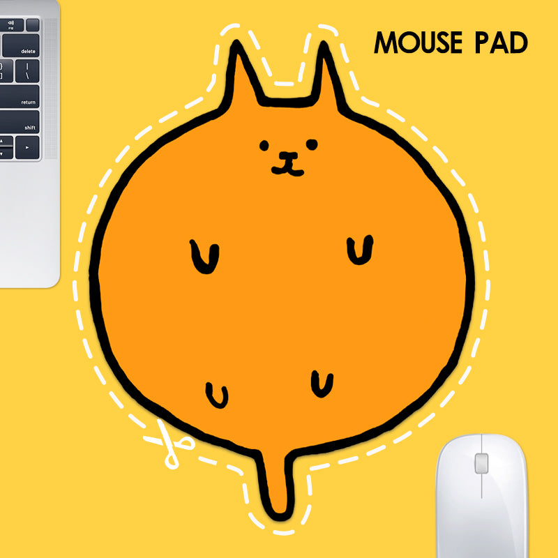 Anime Cat Mouse Pad - Cute Artistic Gaming Mousepad for Women, Large Non-Slip Surface, Perfect for PC Gaming & Office Work (Gamer Gift, Home/Office Desk Accessory)