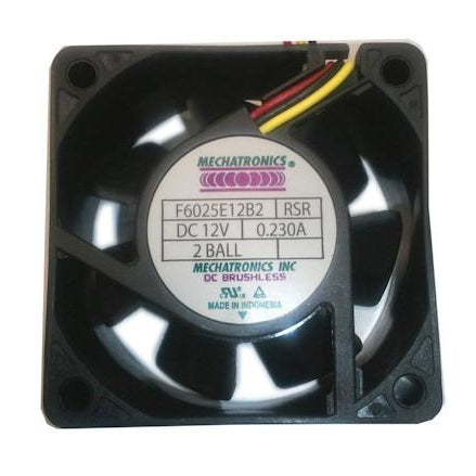 High Speed 12V DC 60x60x25mm Cooling Fan with Rotor Lock Alarm - F6025E12B2 RSR - Perfect for PC Cooling, Electronics & Industrial Equipment Ventilation