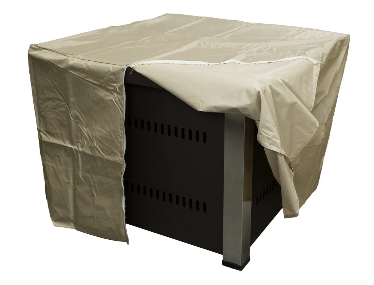 AZ Patio Heaters Outdoor Fire Pit - Hammered Bronze & Stainless Steel with Weatherproof Cover | Perfect for Backyard, Deck, Garden & Camping Gatherings