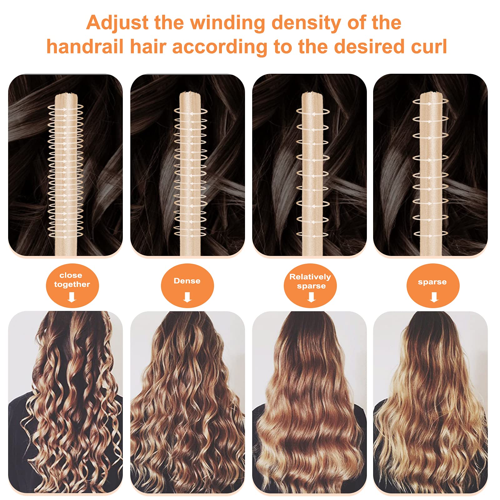 Heatless Hair Curlers for Women - No Heat Silk Curls Headband for Overnight Sleeping, Soft Foam Hair Rollers with Curling Ribbon & Flexi Rods for Long Natural Hair (Rose) - Perfect for Beach Waves, Date Night & Special Occasions
