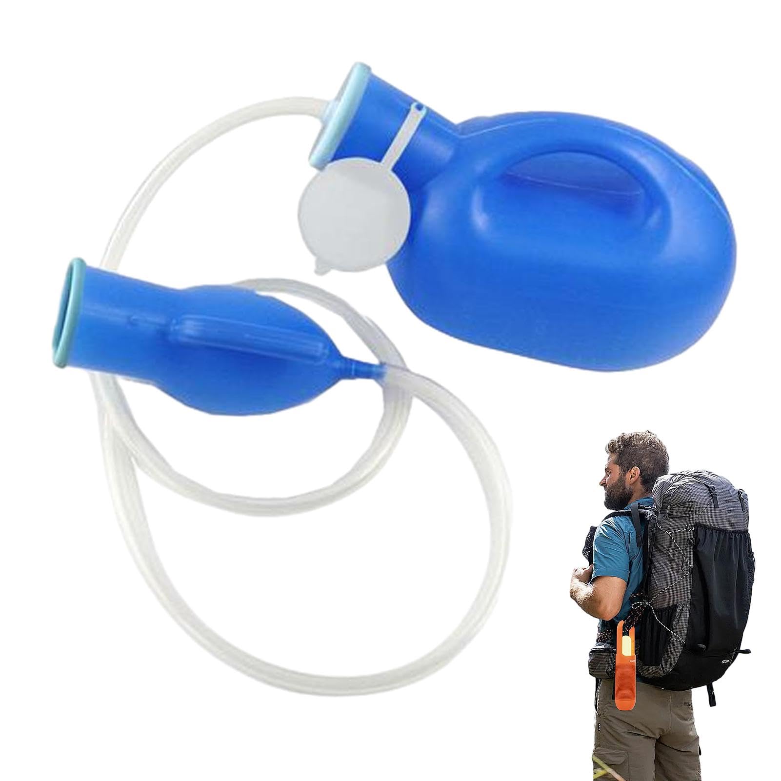 Leak-Proof Urinal Bottle for Men & Women - 2000ml Portable Travel Urine Collector with Handle | Reusable, Easy to Clean Medical & Camping Urinal | Perfect for Road Trips, Hospital Use & Outdoor Adventures