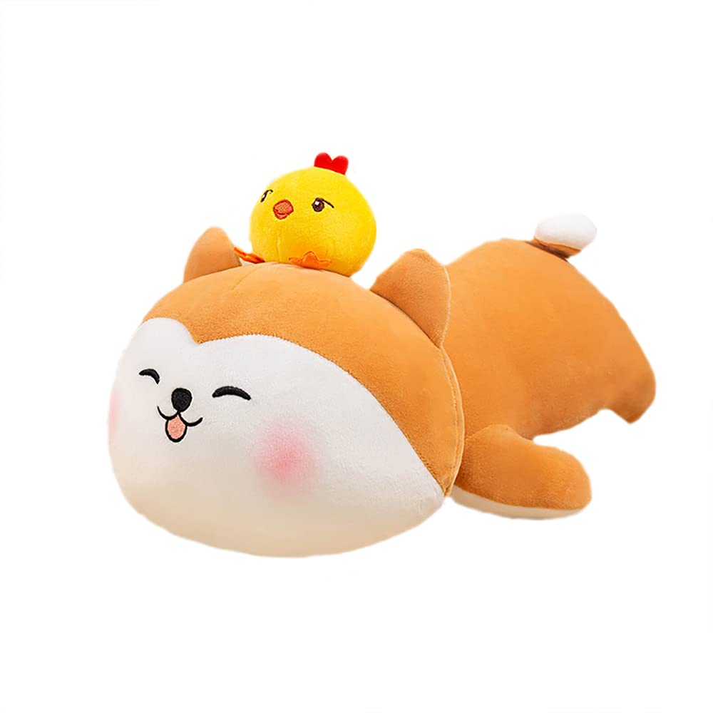 Adorable Shiba Inu Plush Toy - 19.6 Inch Soft Stuffed Animal Dog Doll for Kids, Boys & Girls - Perfect Birthday Gift, Home Decor & Cuddling Companion (Mantou Shiba Inu)