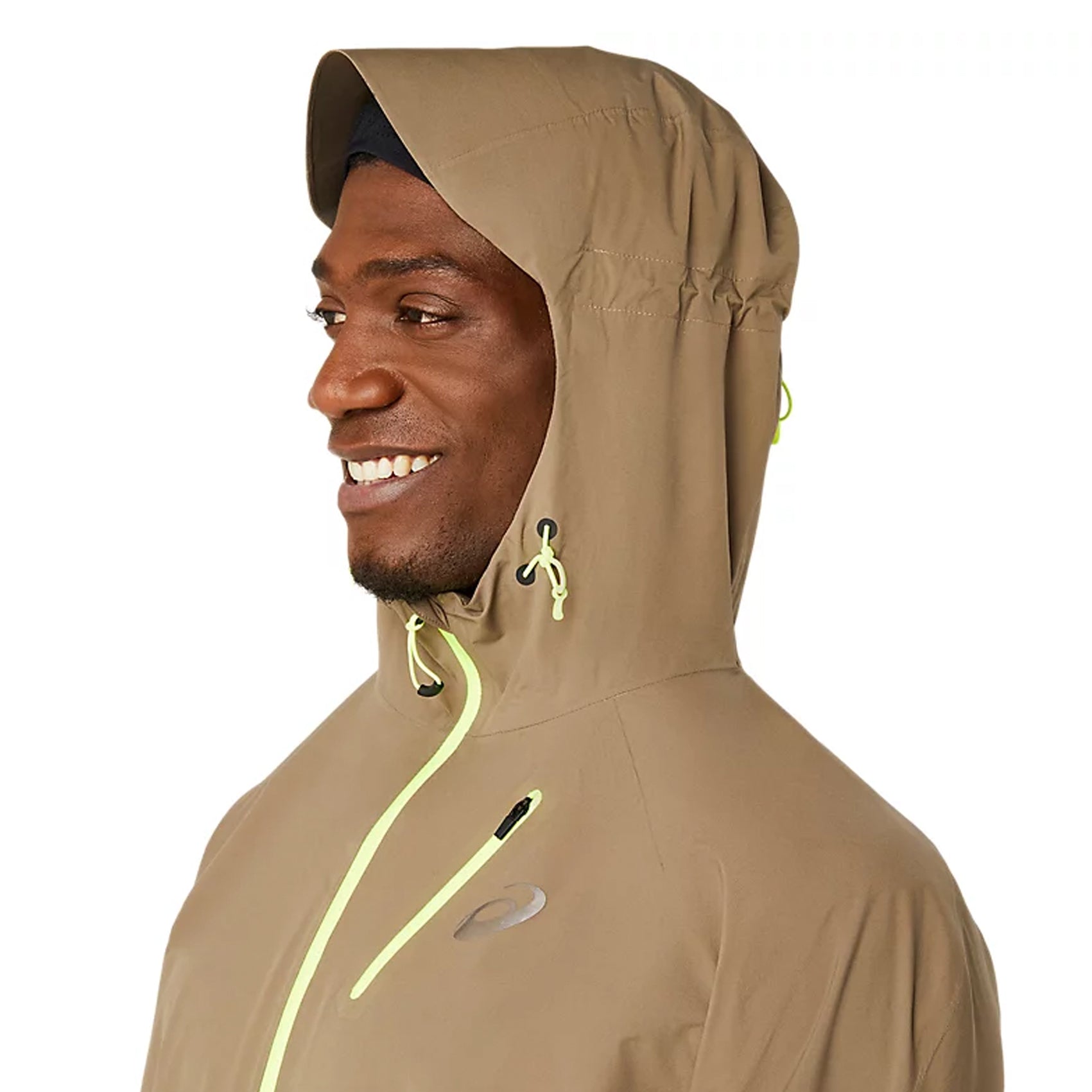 ASICS Men's FujiTrail Waterproof Running Jacket - Lightweight Hiking & Trail Running Windbreaker for Outdoor Adventures