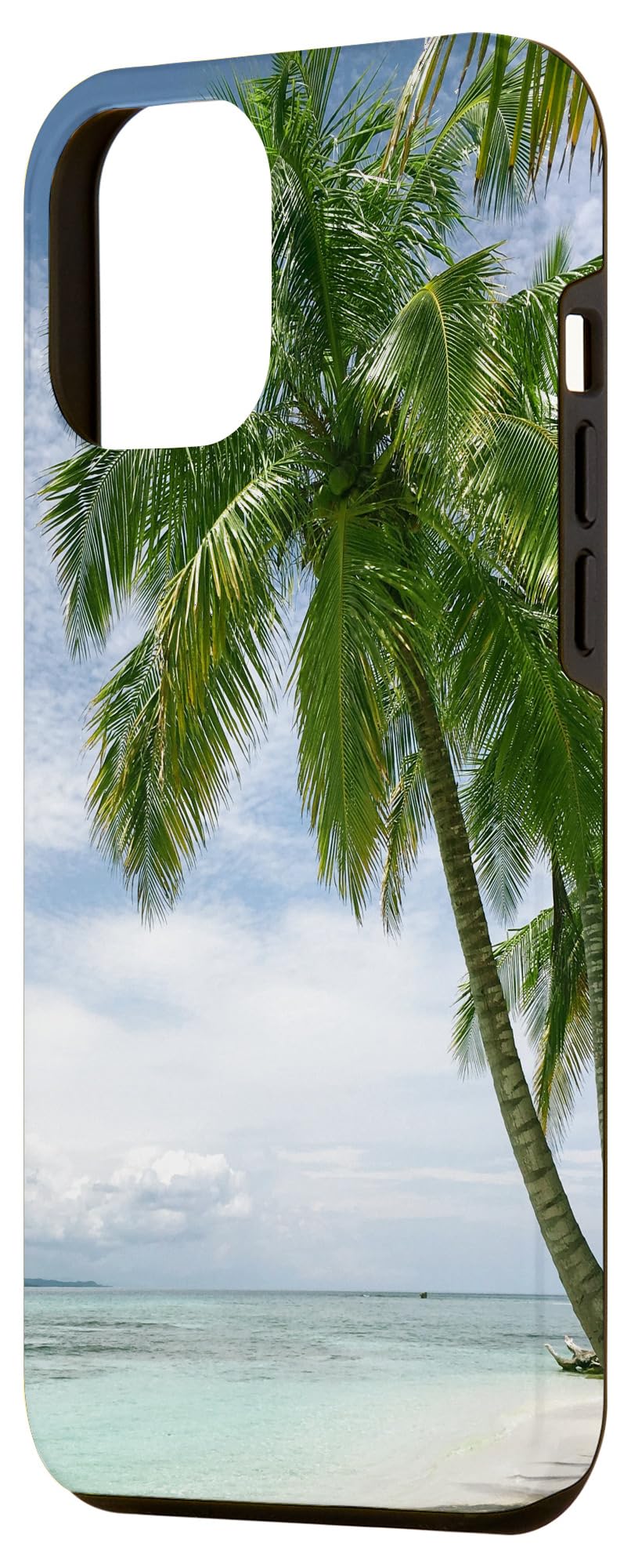 iPhone 12 Pro Max Case - Tropical Palm Tree Beach Design Slim Protective Cover | Perfect for Summer Vacations, Beach Trips & Tropical Getaways