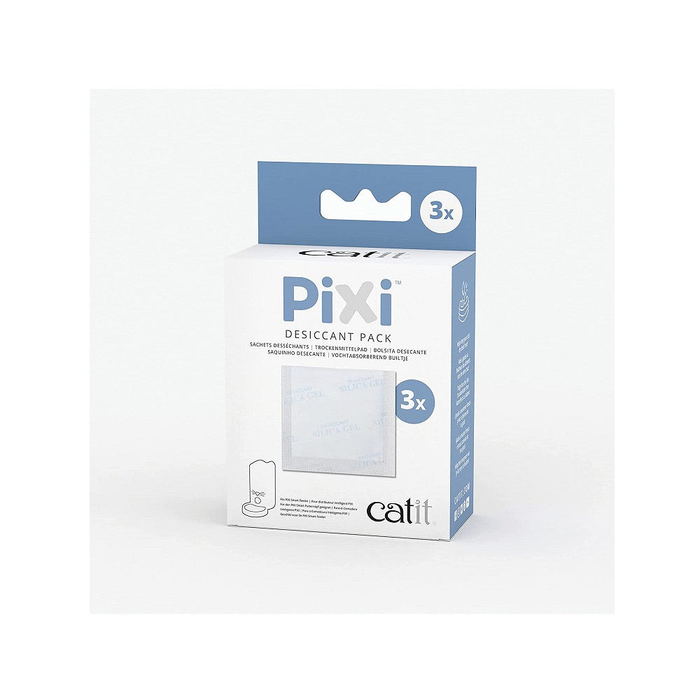 Pixi Silica Gel Desiccant Packs - Moisture Absorber for Food Storage, Electronics, Closet & Travel - Keep Items Dry & Fresh - 10 Pack (5g Each)