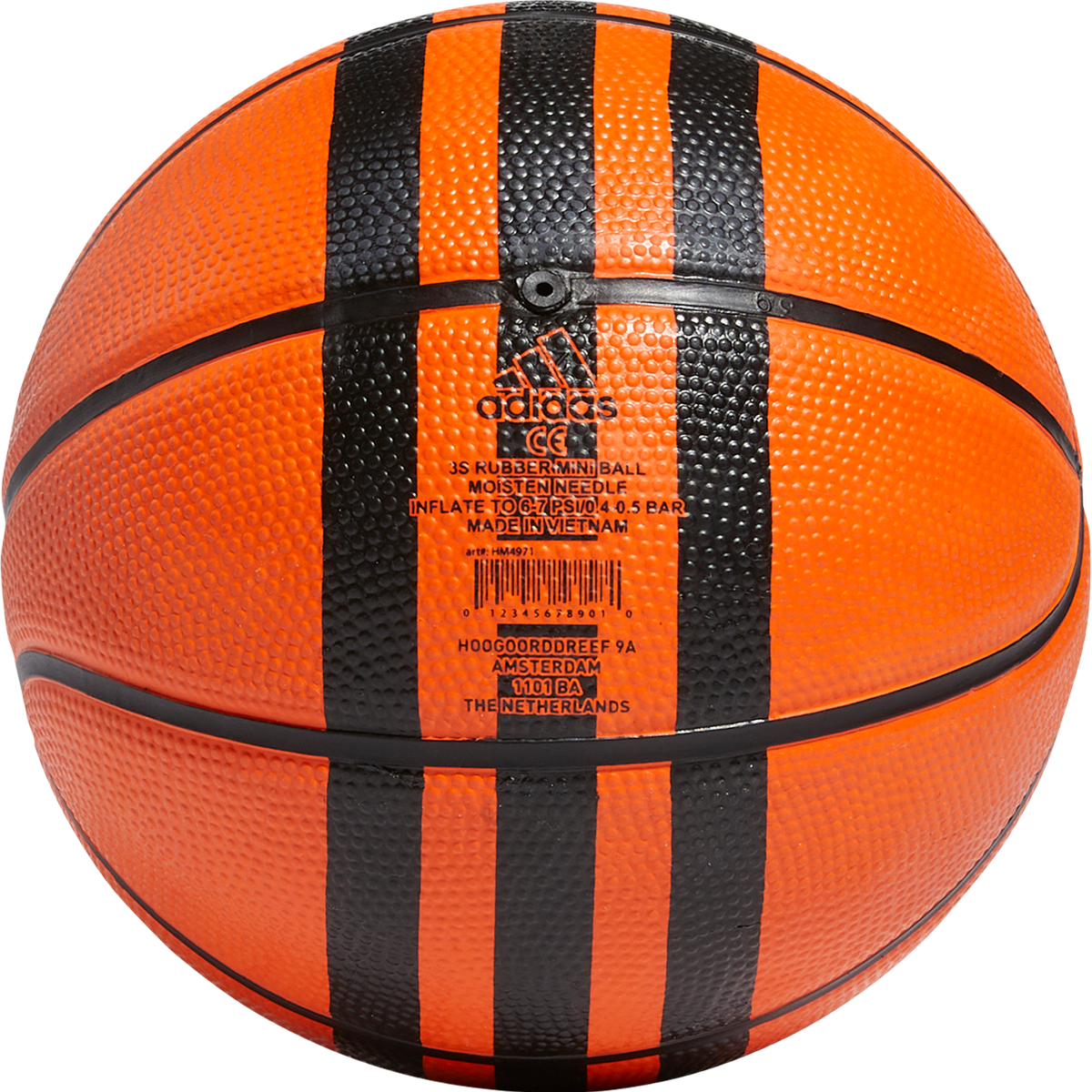 Adidas 3 Stripes Rubber Mini Basketball - Perfect for Kids, Indoor & Outdoor Play, Training, and Fun Sports Gifts