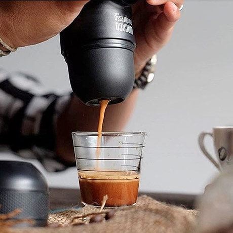 Wacaco MiniPresso GR Portable Espresso Maker - Handheld Manual Coffee Machine for Travel, Camping & Office - Brew Fresh Espresso Anywhere