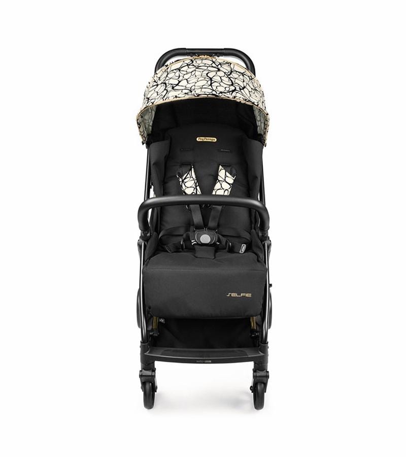 Peg Perego Selfie Stroller - Lightweight Compact Baby Stroller with One-Hand Fold, Adjustable Canopy & Storage Basket | Perfect for Urban Travel, Shopping & Family Outings