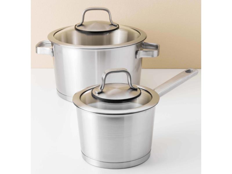 BergHOFF Manhattan 10-Piece 18/10 Stainless Steel Cookware Set - Premium Kitchen Cookware for Induction, Gas & Electric Stoves - Perfect for Home Cooking, Professional Chefs & Restaurant Use
