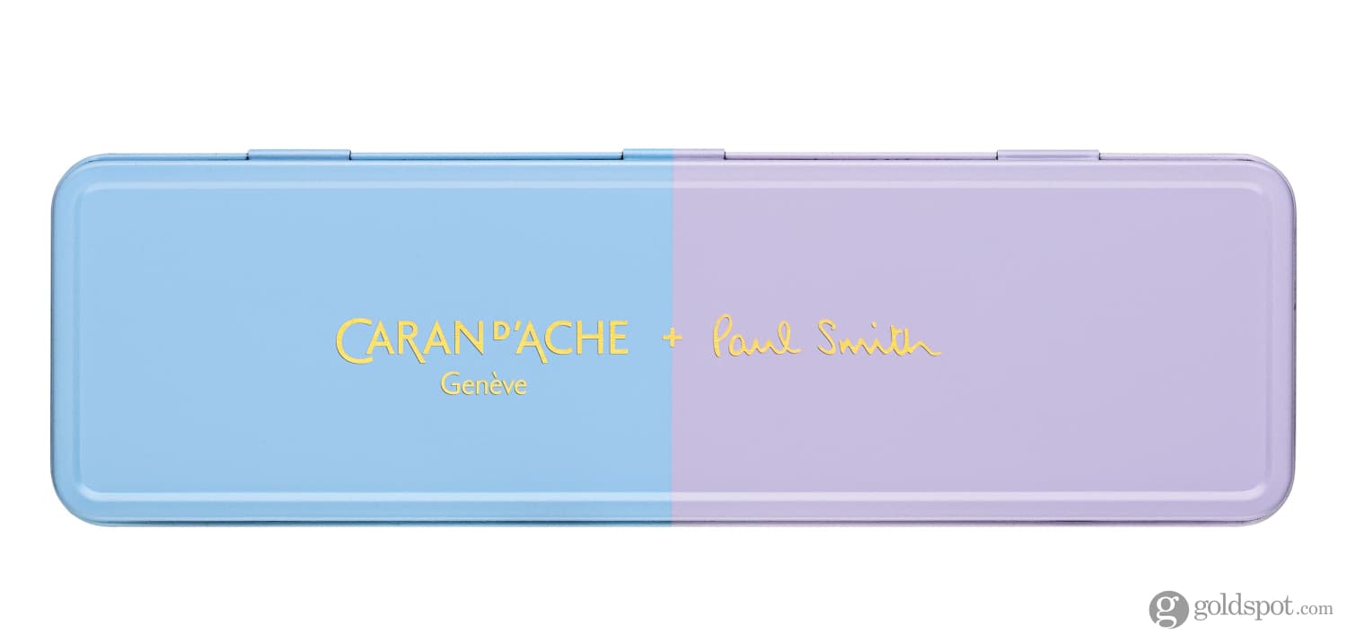 Caran d'Ache 849 Paul Smith 4 Ballpoint Pen - Skyblue & Lavender Luxury Writing Instrument for Office, Gifts & Signature Signing