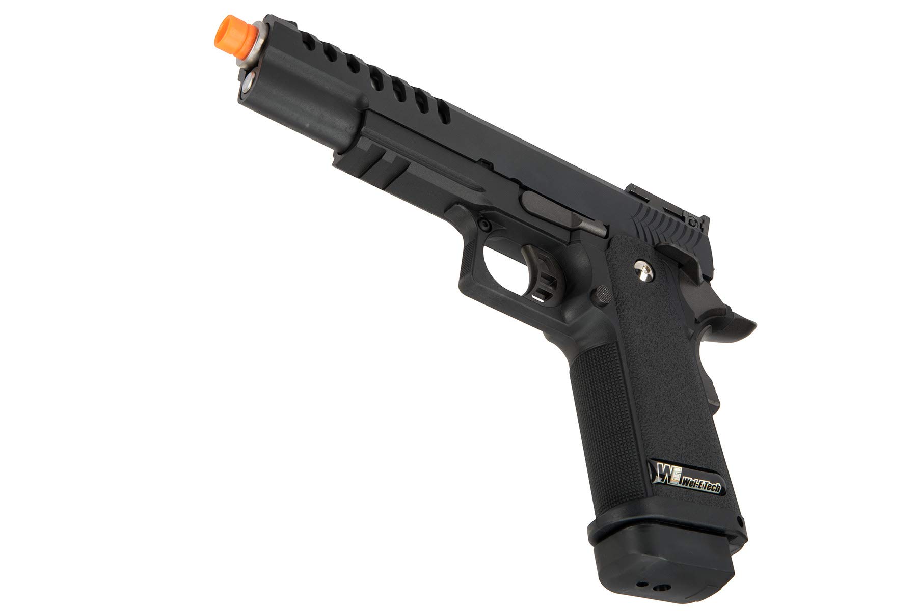 Lancer Tactical WE 1911 Hi-Capa Hyper Speed Gas Blowback Airsoft Pistol - Black - 330 FPS - Realistic Training & Competitive Airsoft Games