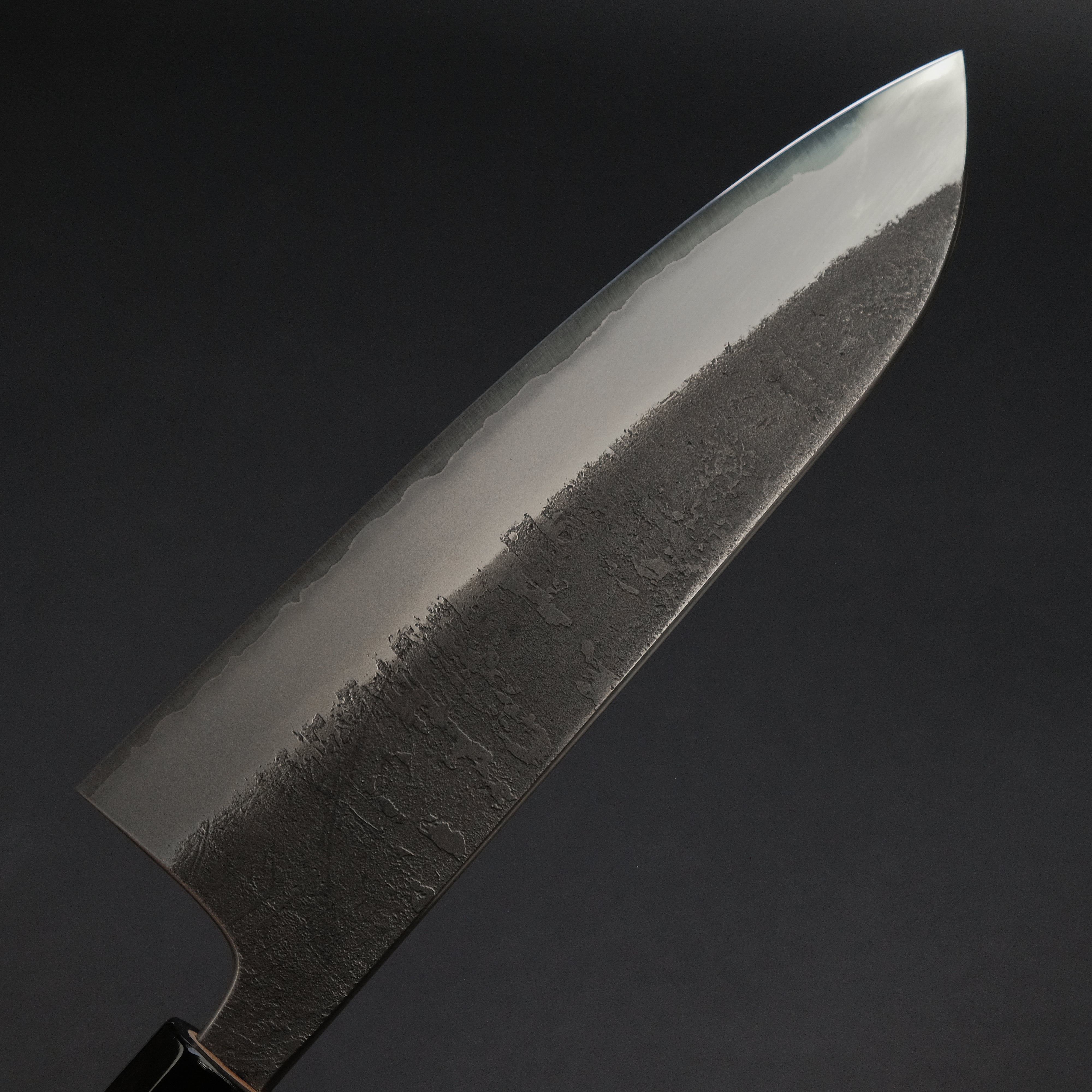 Premium Toshihiro Wakui White #2 Nashiji Santoku Knife 180mm with Magnolia Handle - Japanese Chef Knife for Slicing, Dicing & Mincing - Perfect for Home Cooks & Professional Kitchens