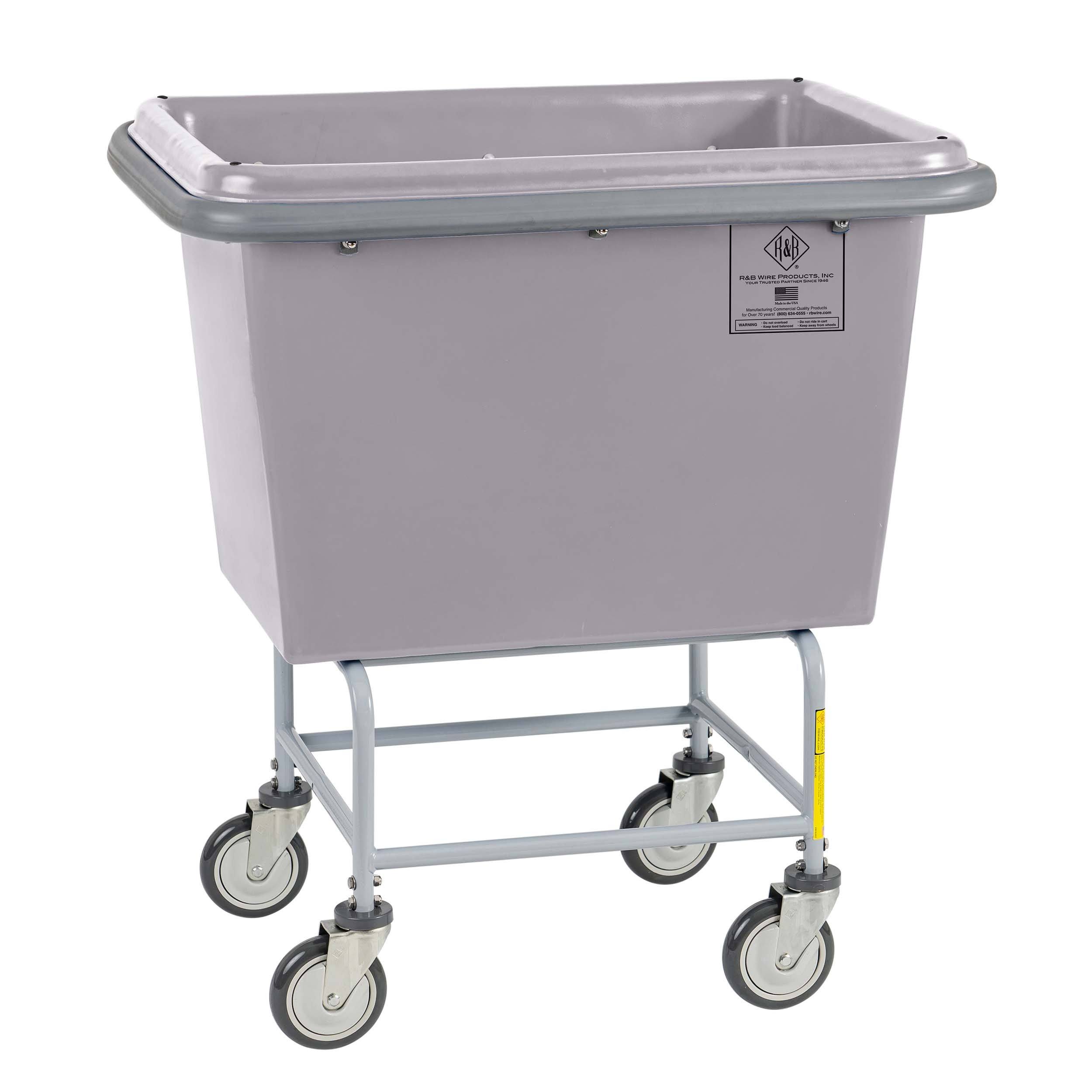 Heavy-Duty Elevated Poly Bumper Truck - 6 Bushel Capacity - Perfect for Farm, Warehouse & Industrial Material Handling